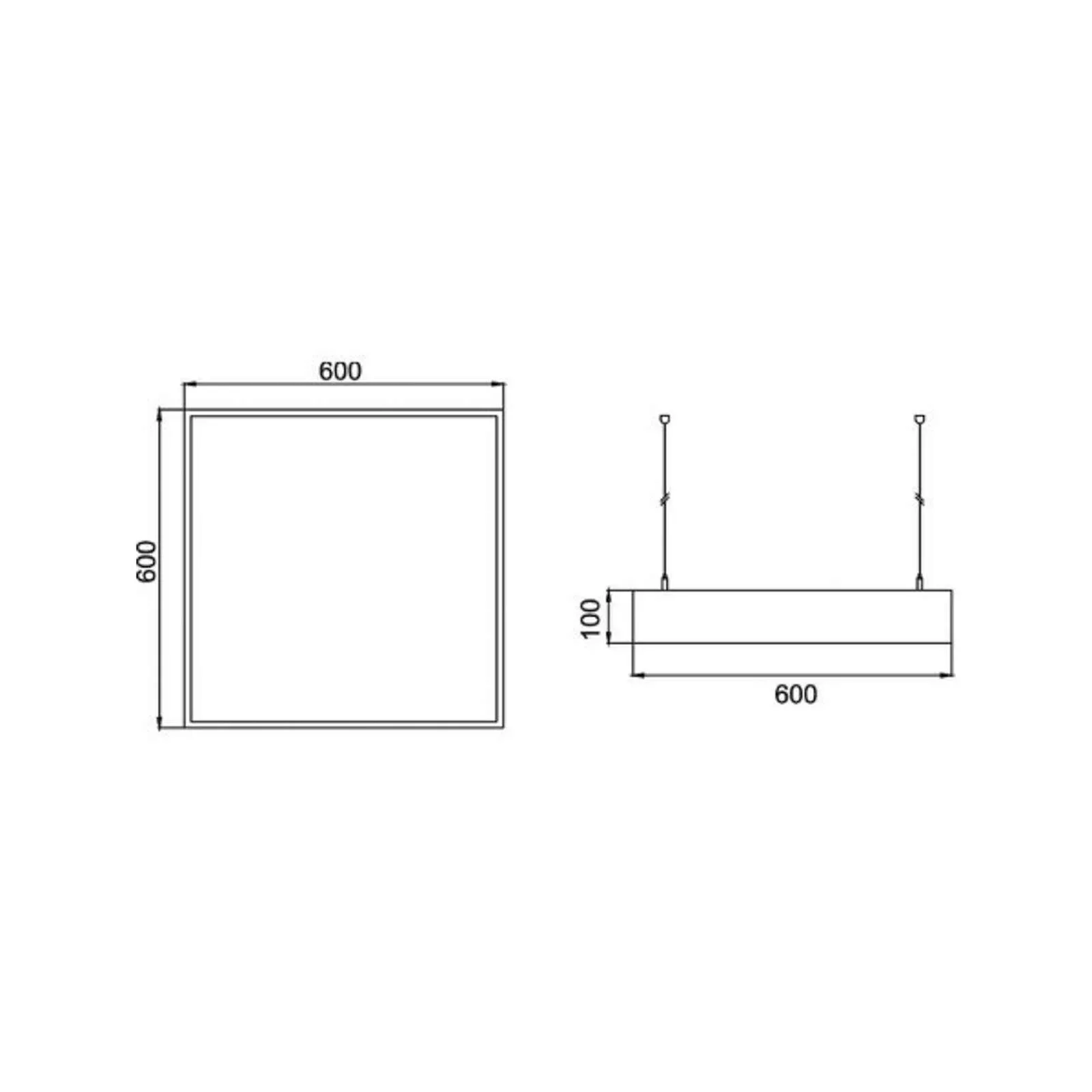 BRUMBERG LED-Hängeleuchte Biro Square, on/off, weiß, 3.000K günstig online kaufen