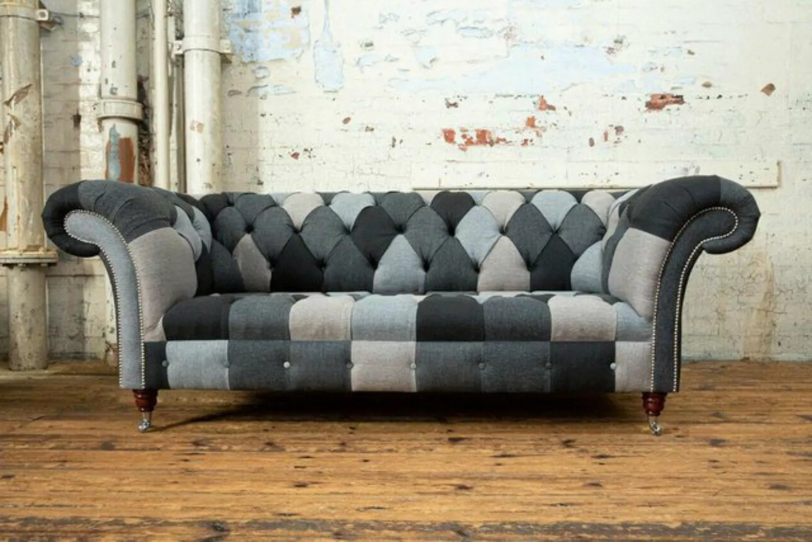 Xlmoebel Sofa Neues Polstermöbel-Set mit Chesterfield-Design für drei Perso günstig online kaufen