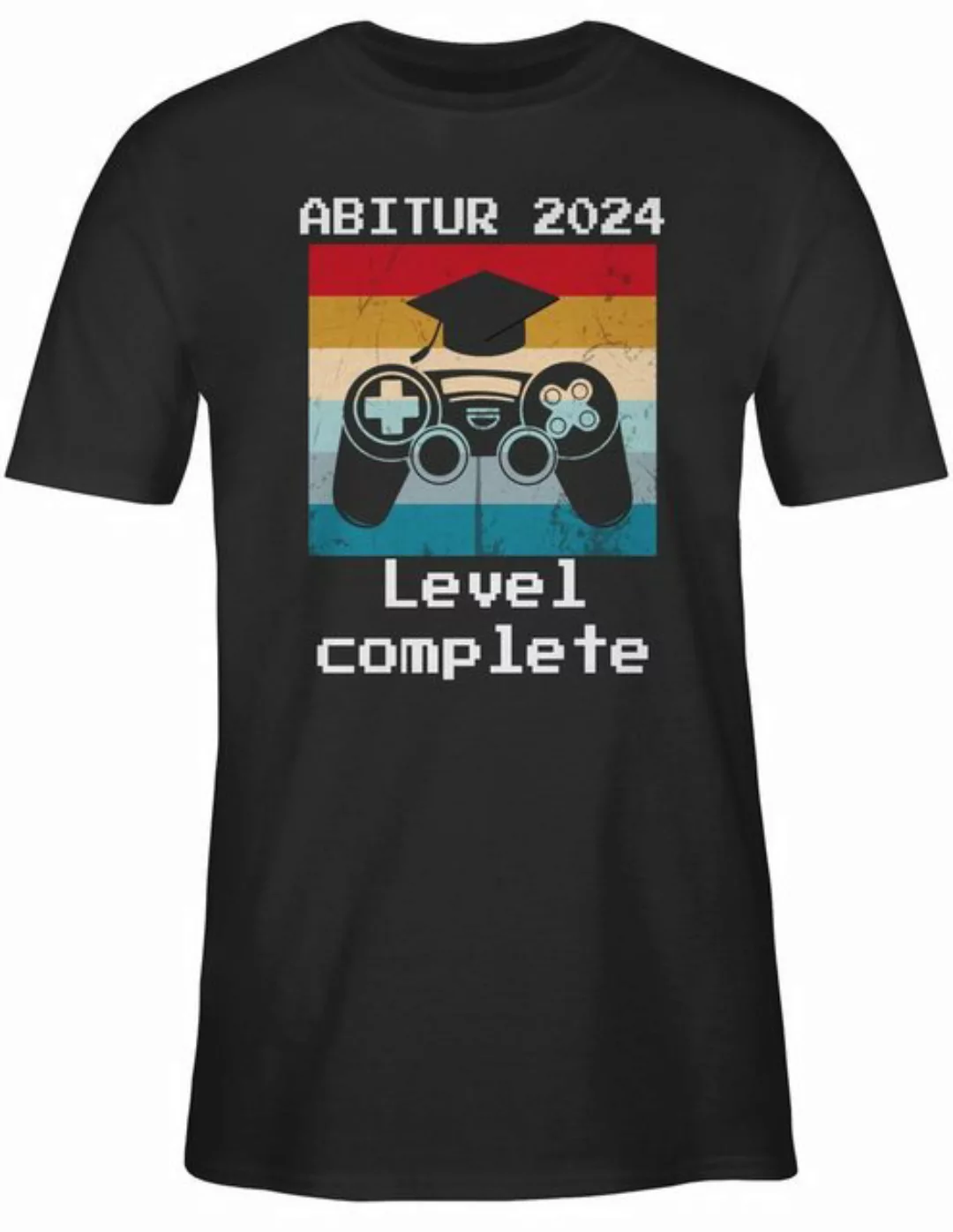 Shirtracer T-Shirt Abitur 2024 Level Complete Vintage Abitur & Abschluss 20 günstig online kaufen