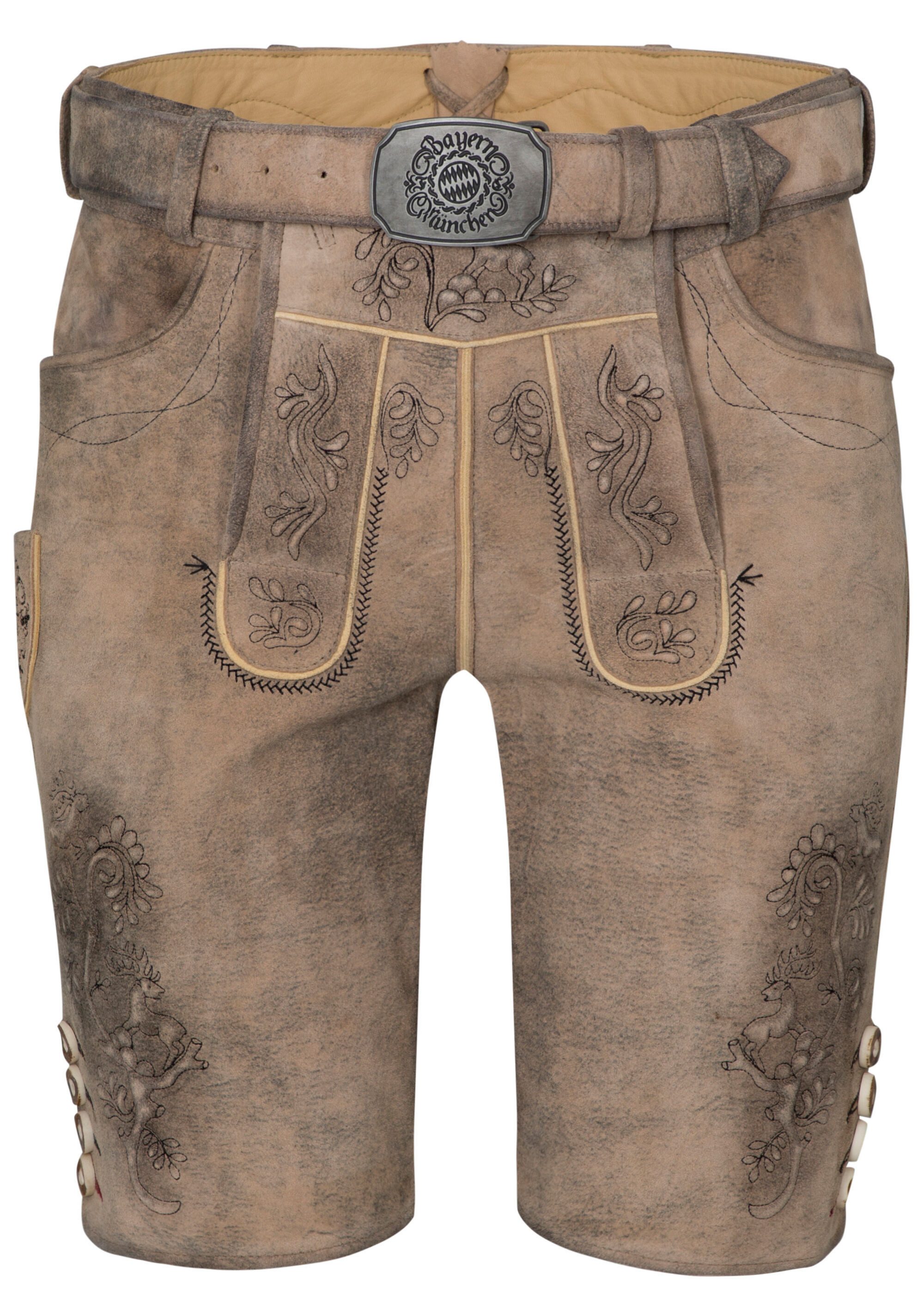 Spieth & Wensky Shorts FCB-Gotteszell-Lederhose/FCBGü mit günstig online kaufen