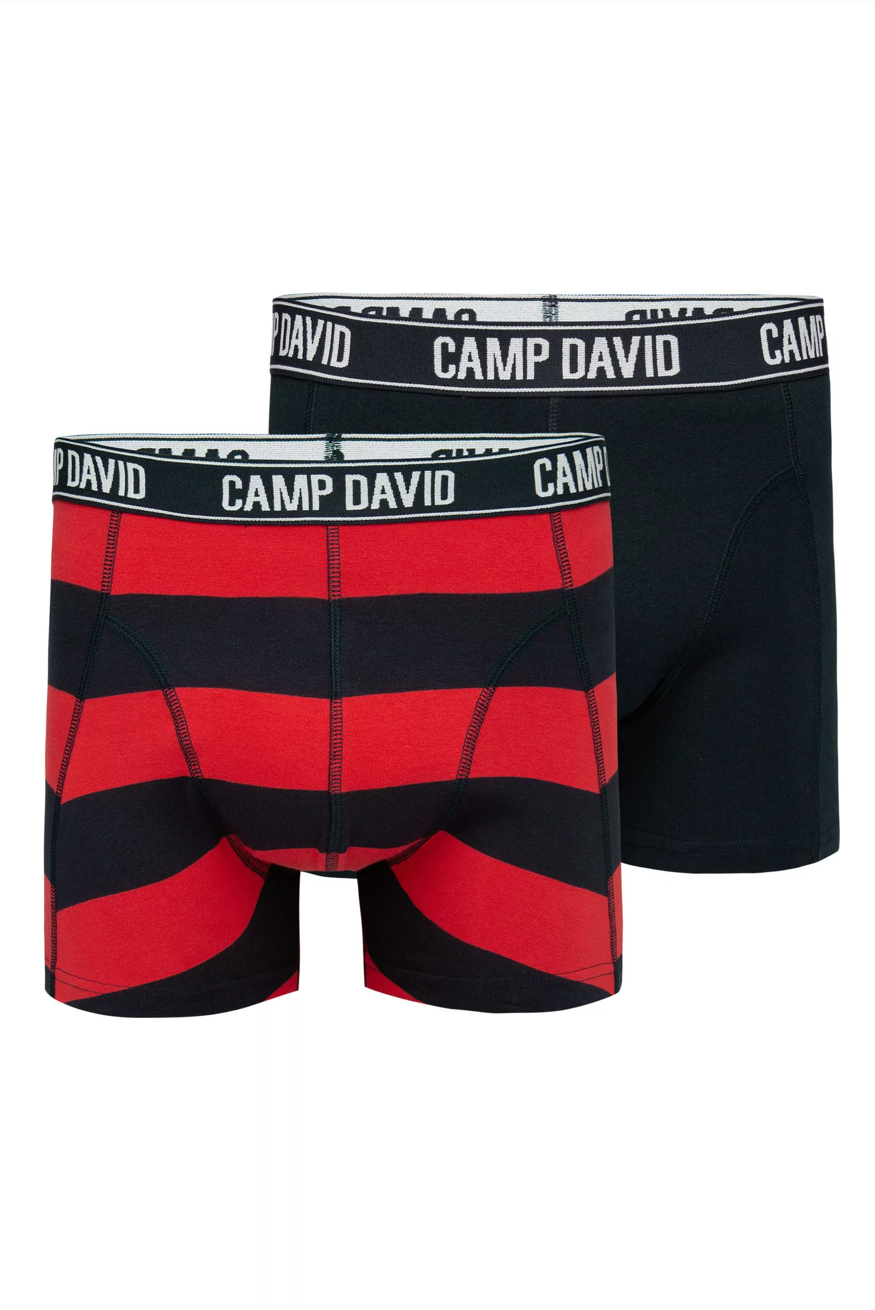 CAMP DAVID Boxershorts, (Packung, 2 St.), im 2er- Pack mit Logobund günstig online kaufen