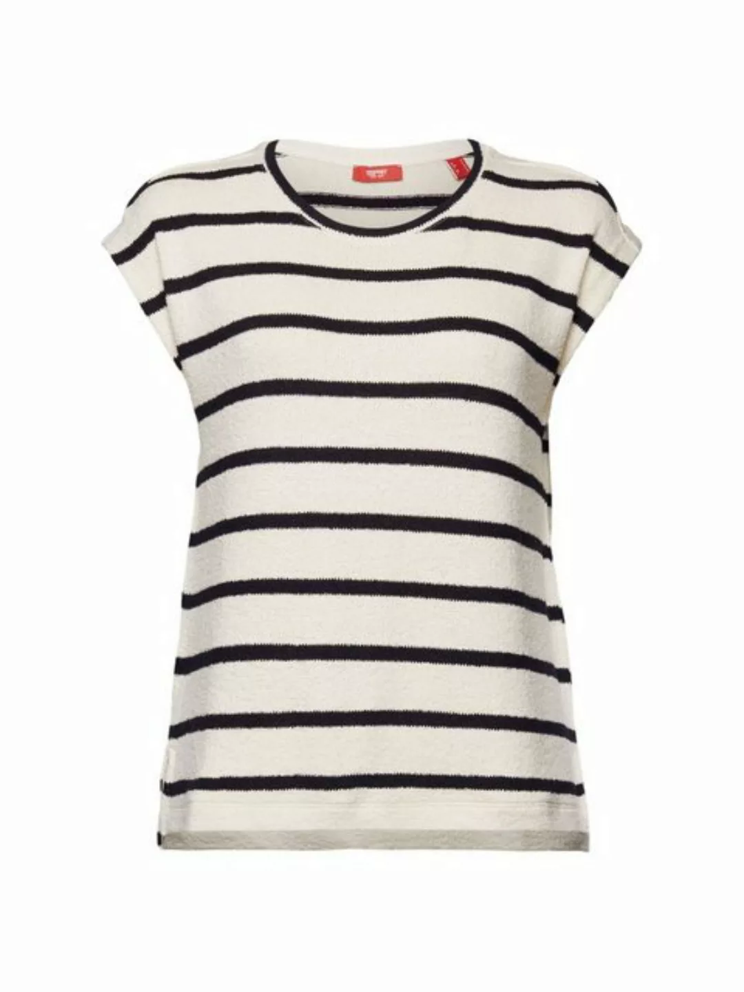 Esprit Collection T-Shirt Gestreiftes Top aus Baumwollstrick (1-tlg) günstig online kaufen