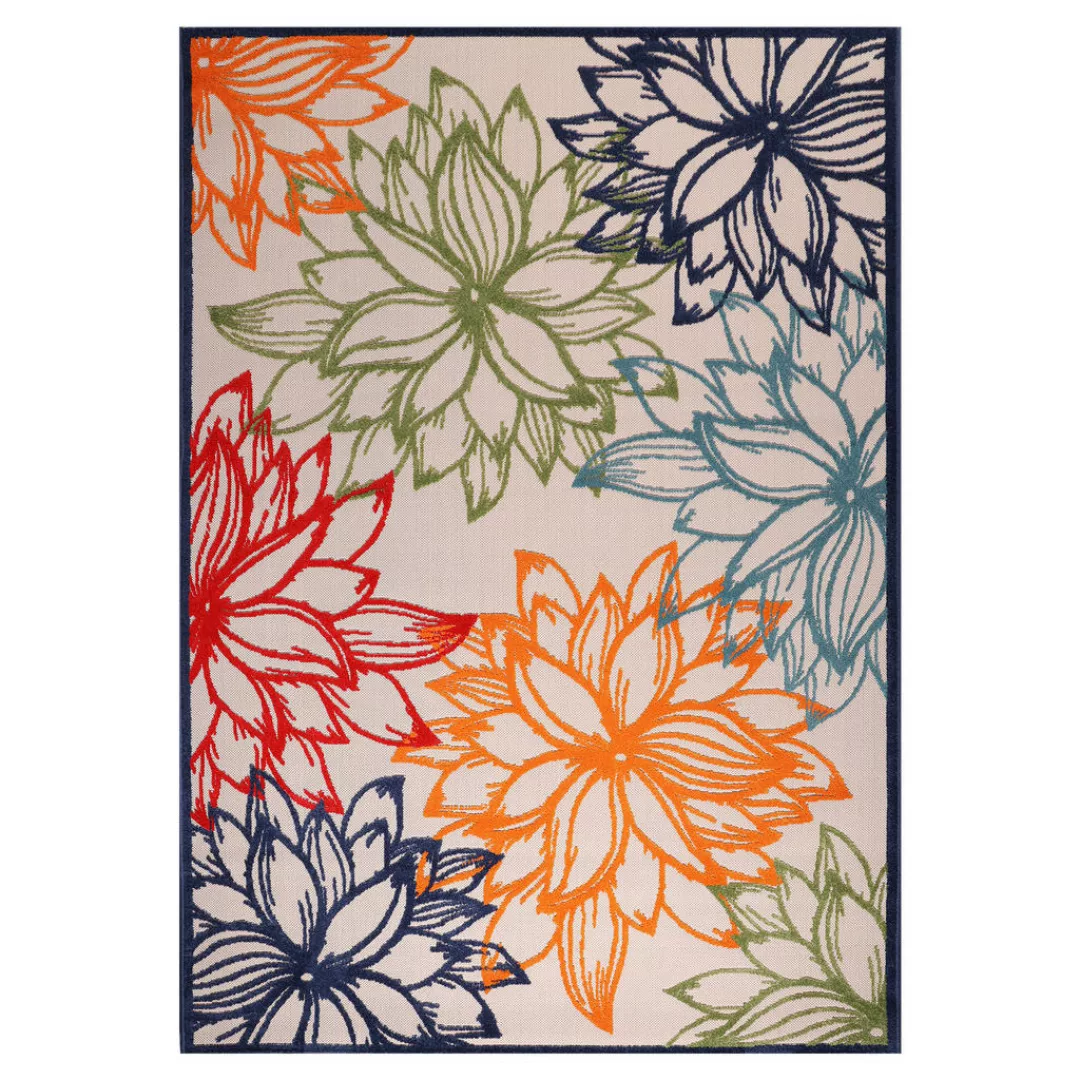 Sanat Outdoorteppich FLORAL bunt B/L: ca. 240x330 cm günstig online kaufen