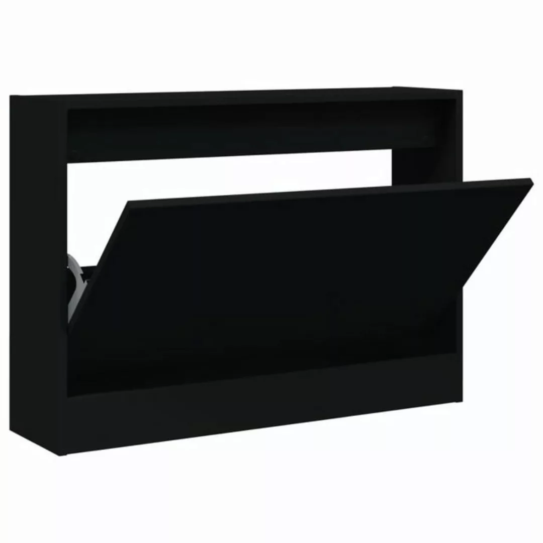 vidaXL Schuhschrank Schuhschrank Schwarz 80x21x57 cm Spanplatte günstig online kaufen