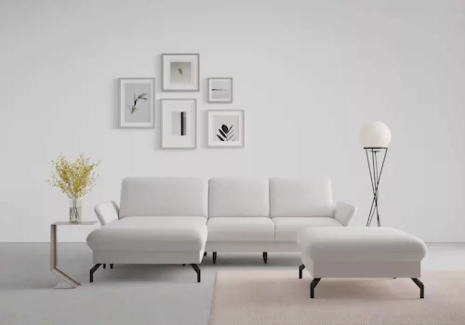 sit&more Ecksofa »Fashion L-Form«, wahlweise mit Kopfteilverstellung und Vo günstig online kaufen