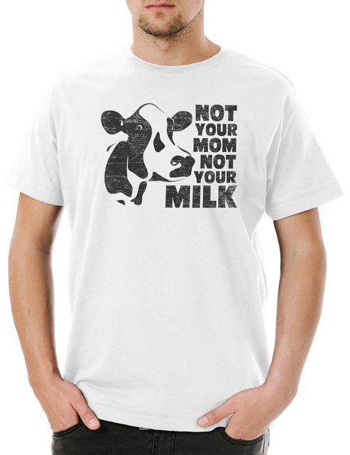 Urban Backwoods Print-Shirt Not Your Mom Not Your Milk Herren T-Shirt Vegan günstig online kaufen