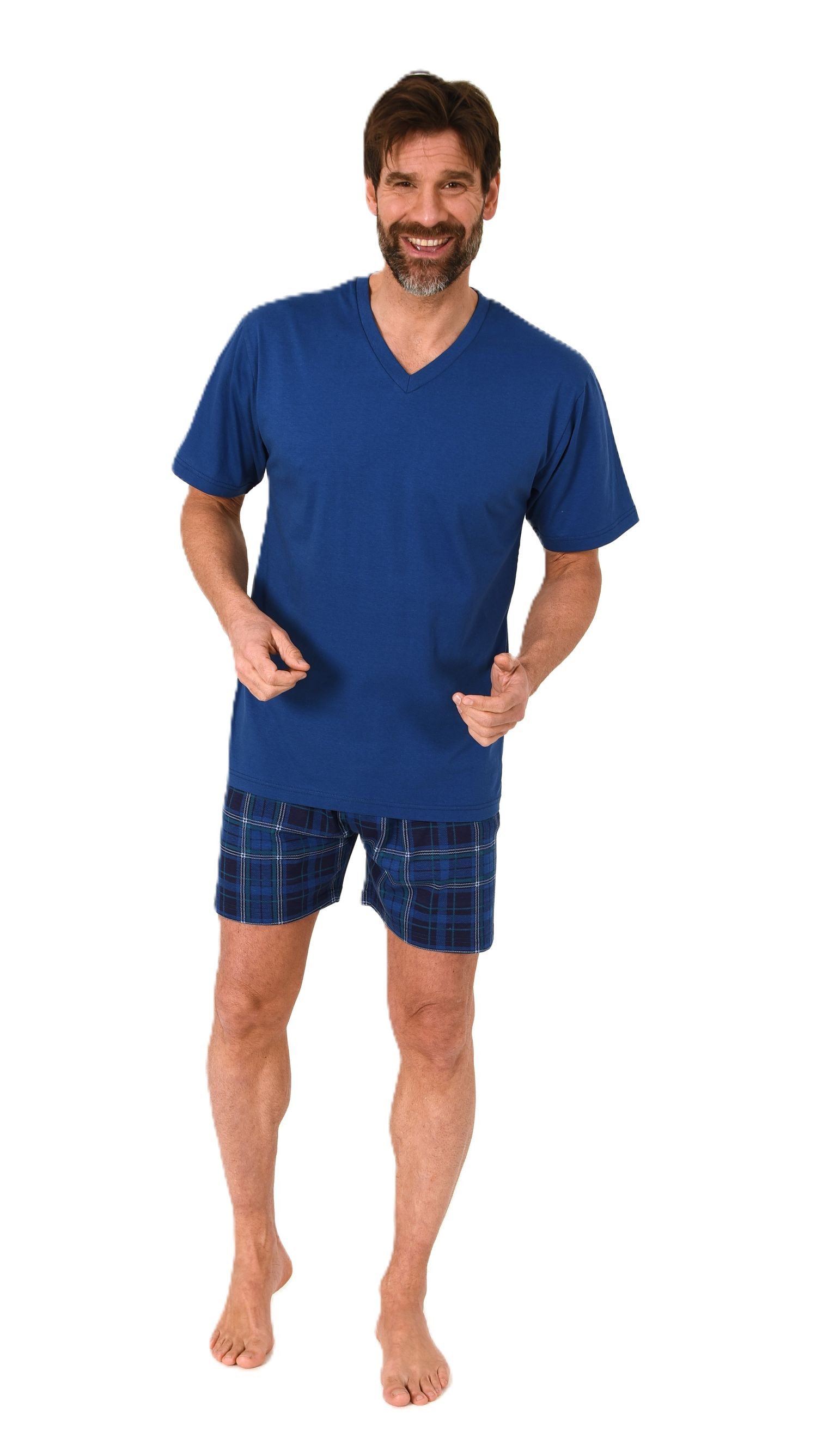 Normann Pyjama Normann Herren Schlafanzug kurzarm günstig online kaufen