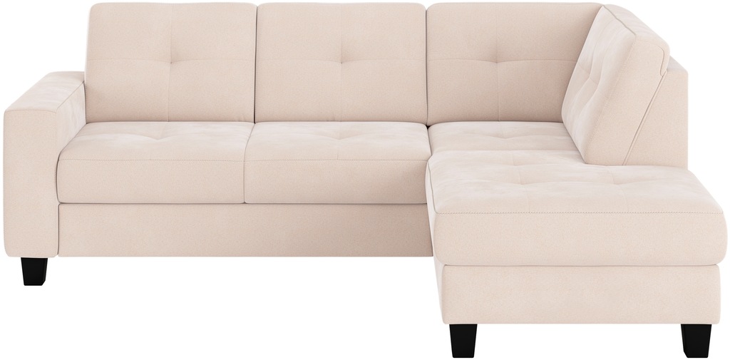 Places of Style Ecksofa »Varese«, Kreuznaht in beige günstig online kaufen