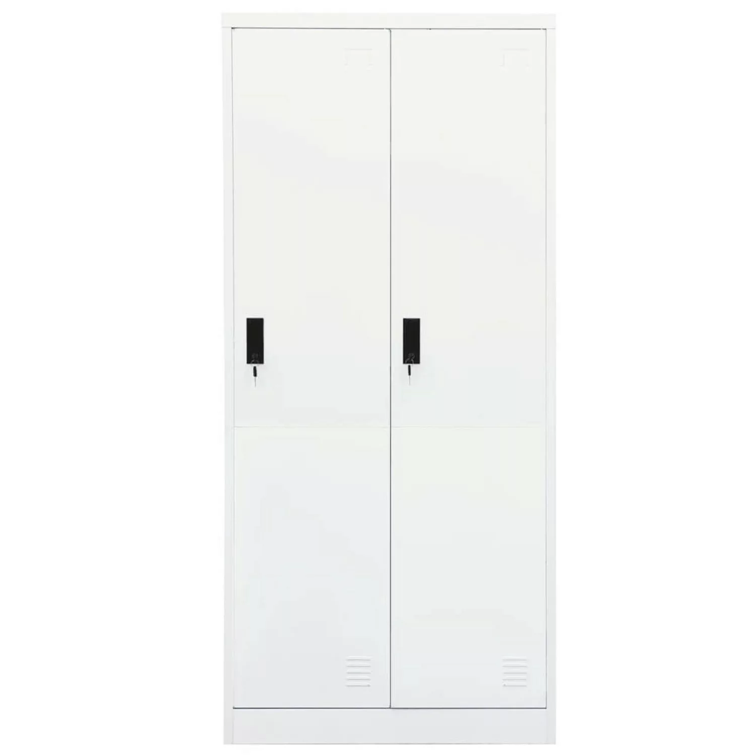 Kleiderschrank Weiß 80x50x180 Cm Stahl günstig online kaufen