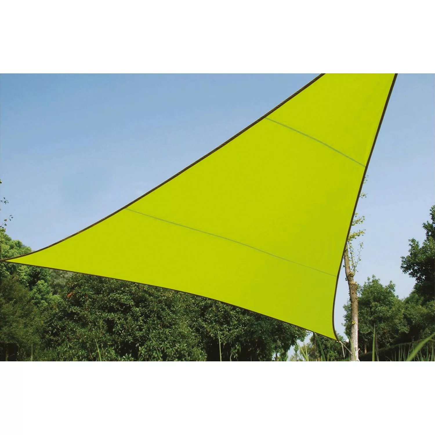Perel Dreieck-Sonnensegel 500 cm x 500 cm Limegrün günstig online kaufen