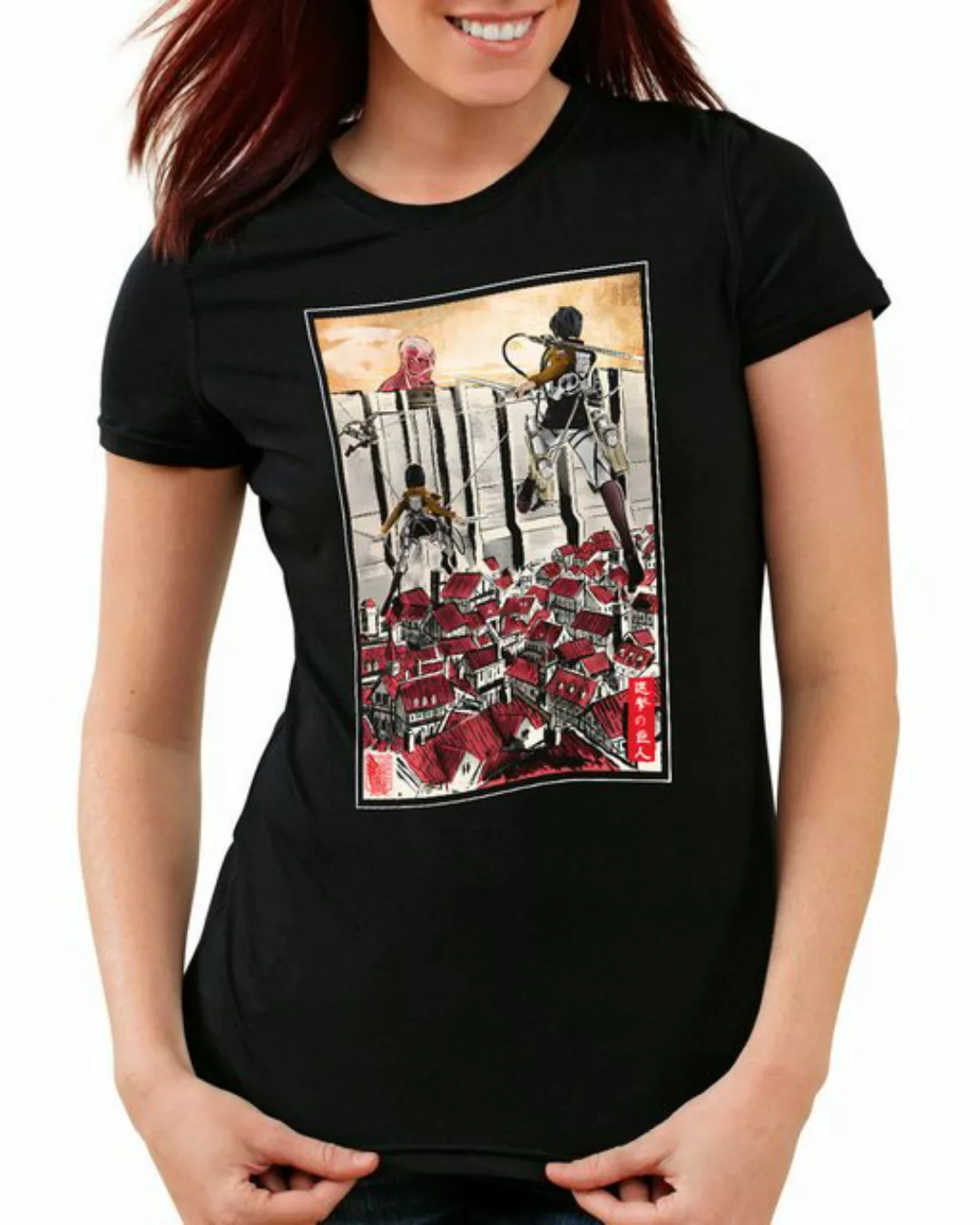 style3 T-Shirt Defend the Wal attack on titan anime japan manga aot günstig online kaufen