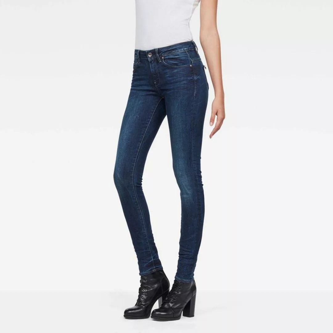 G-star Midge Zip Mid Waist Skinny Jeans 34 Dark Aged günstig online kaufen