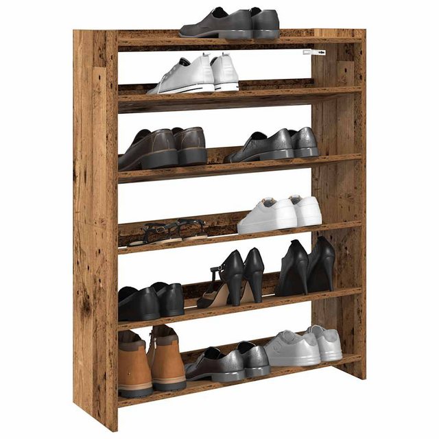 vidaXL Schuhschrank Schuhregal Altholz-Optik 80x25x100 cm Holzwerkstoff günstig online kaufen