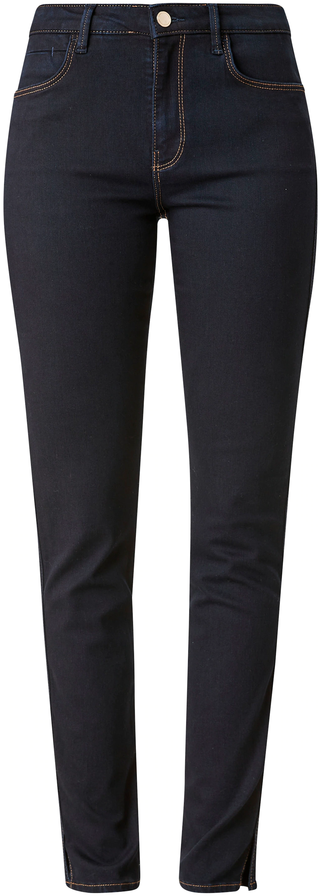 s.Oliver BLACK LABEL Skinny-fit-Jeans mit Schlitzen im Beinabschluss günstig online kaufen