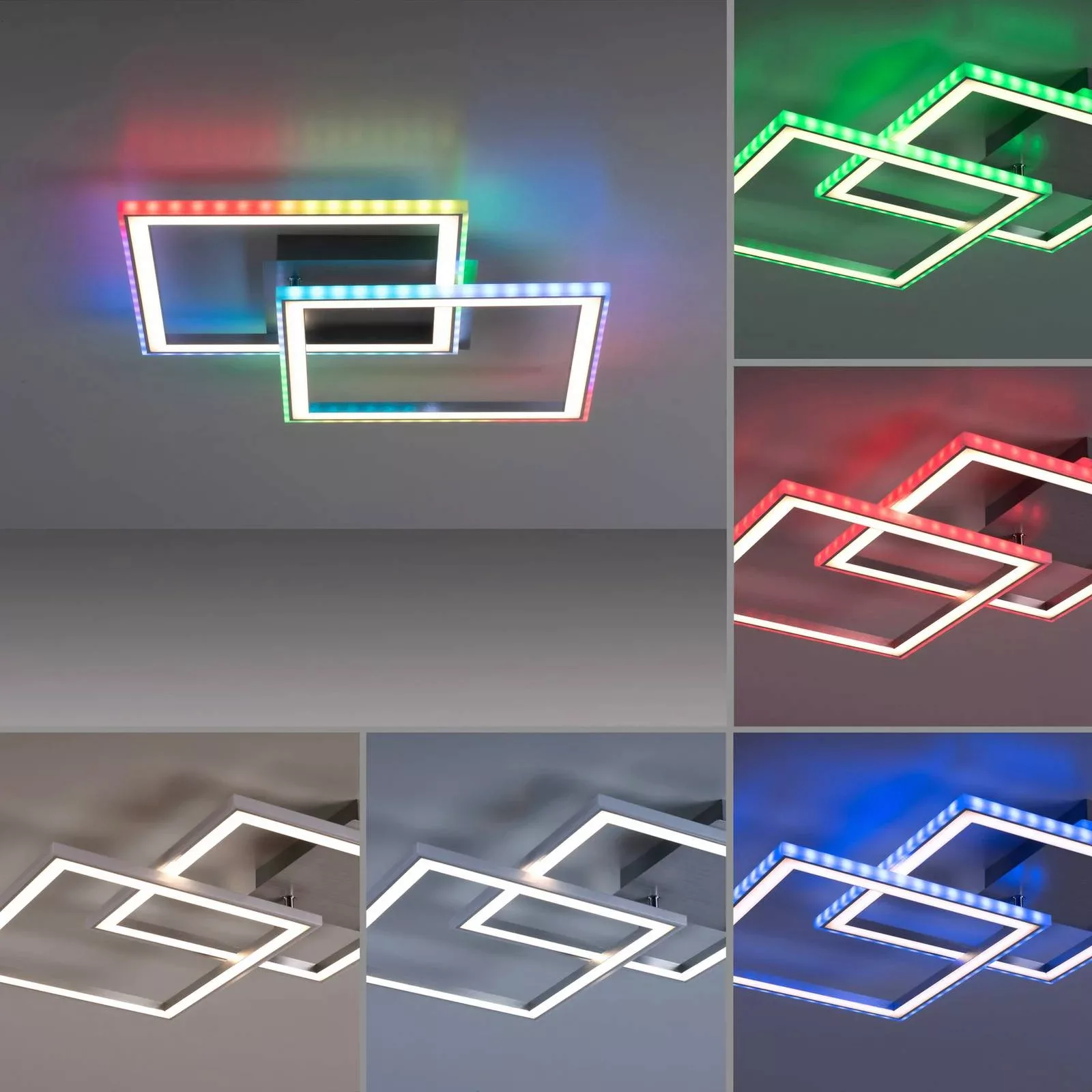 LED-Deckenleuchte Felix60, 44,5x44,5cm günstig online kaufen