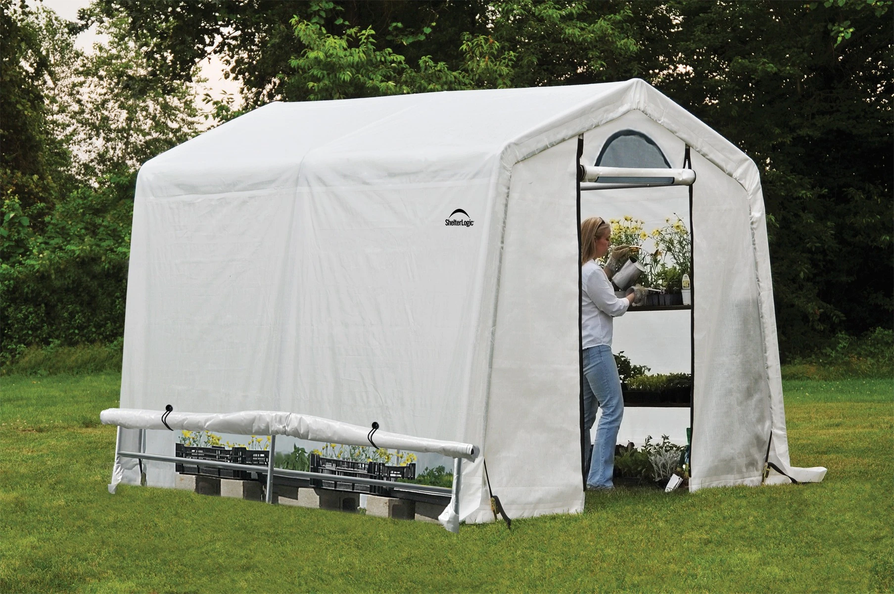 ShelterLogic Gewächshaus 5,76m² B/H/L: ca. 240x240x240 cm günstig online kaufen