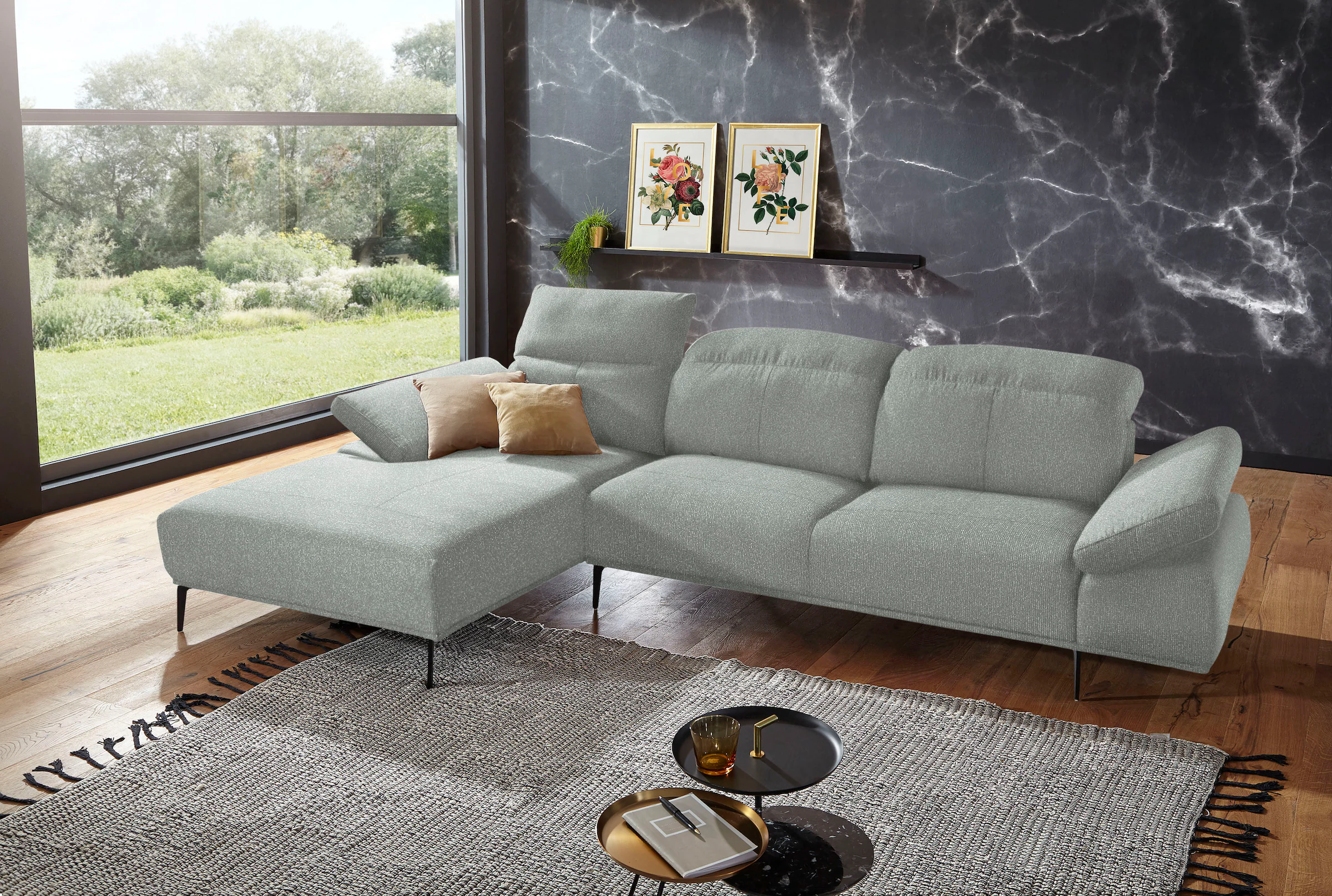 W.SCHILLIG Ecksofa "levi, Designsofa, elegant und zeitlos, bequem, L-Form", günstig online kaufen