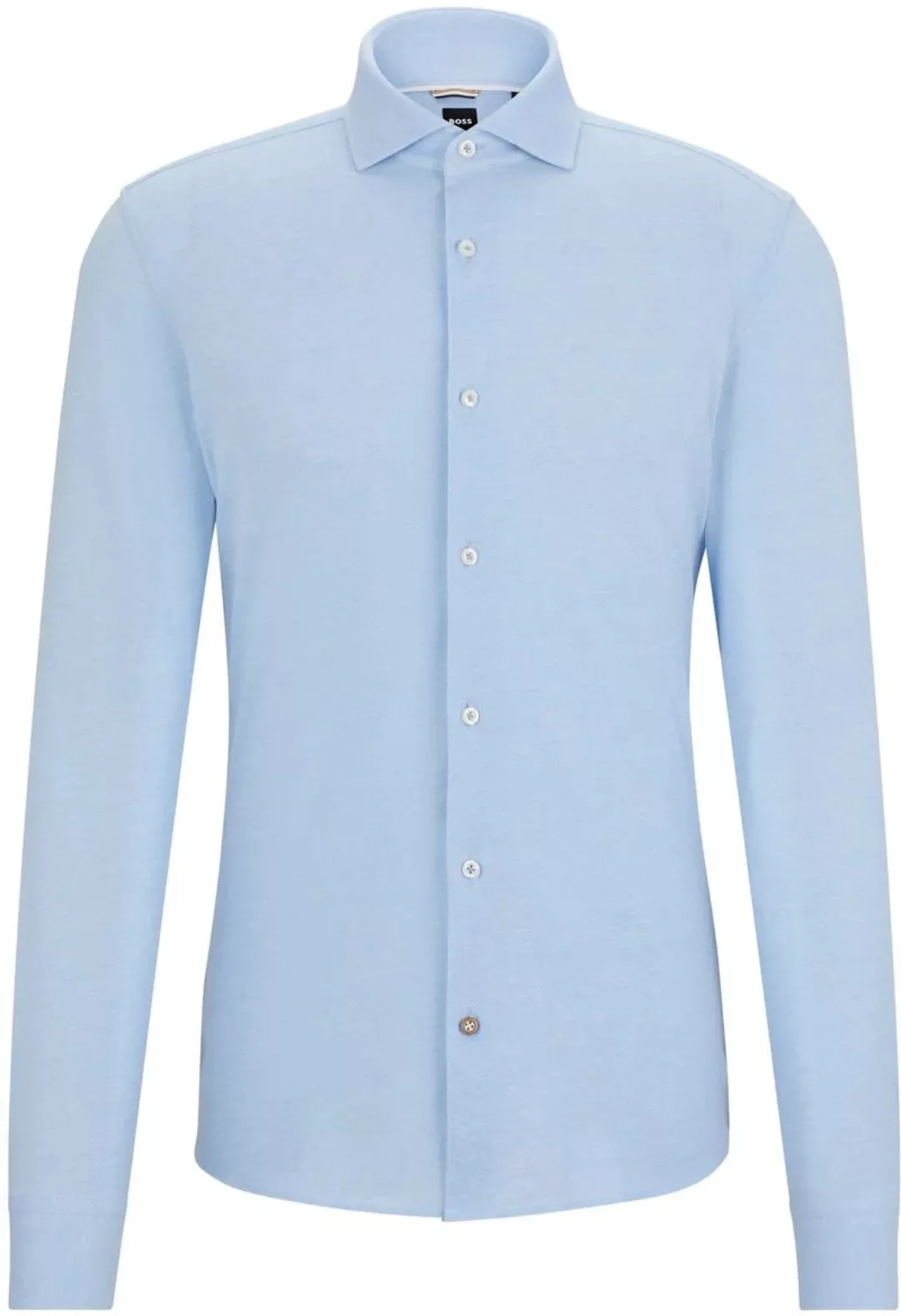 BOSS Hal Hemd Jersey Hellblau - Größe 39 günstig online kaufen