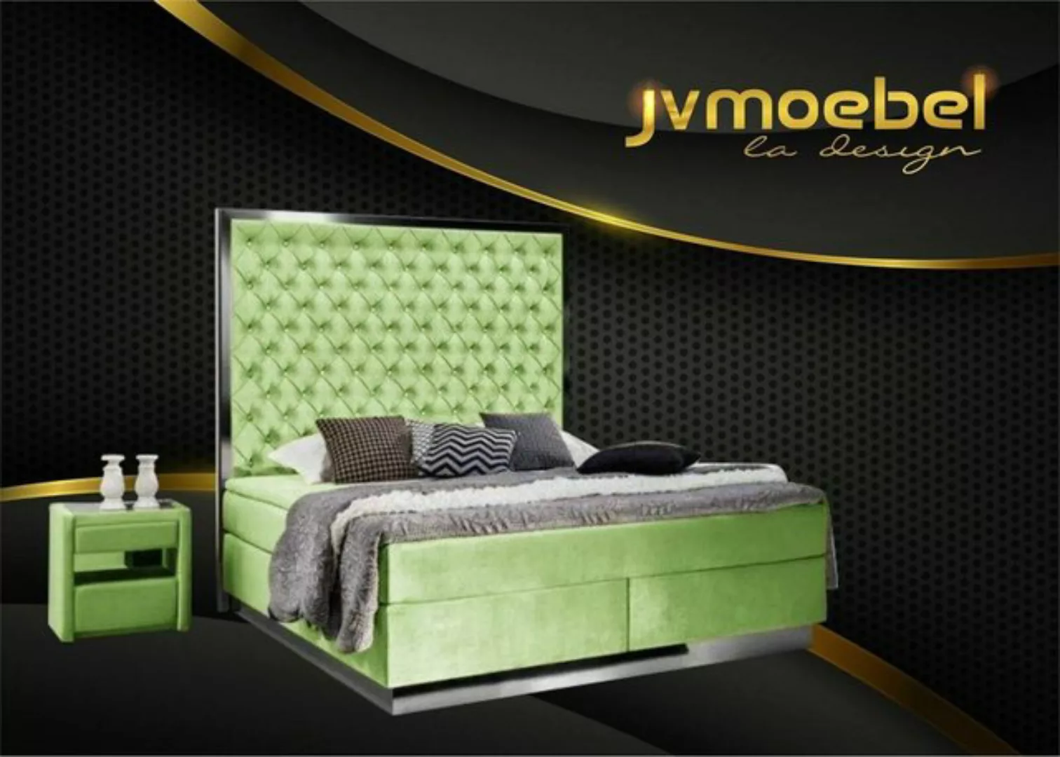 JVmoebel Bett, Komplettes Bett Boxspring Betten Luxus Design Schlafzimmer M günstig online kaufen