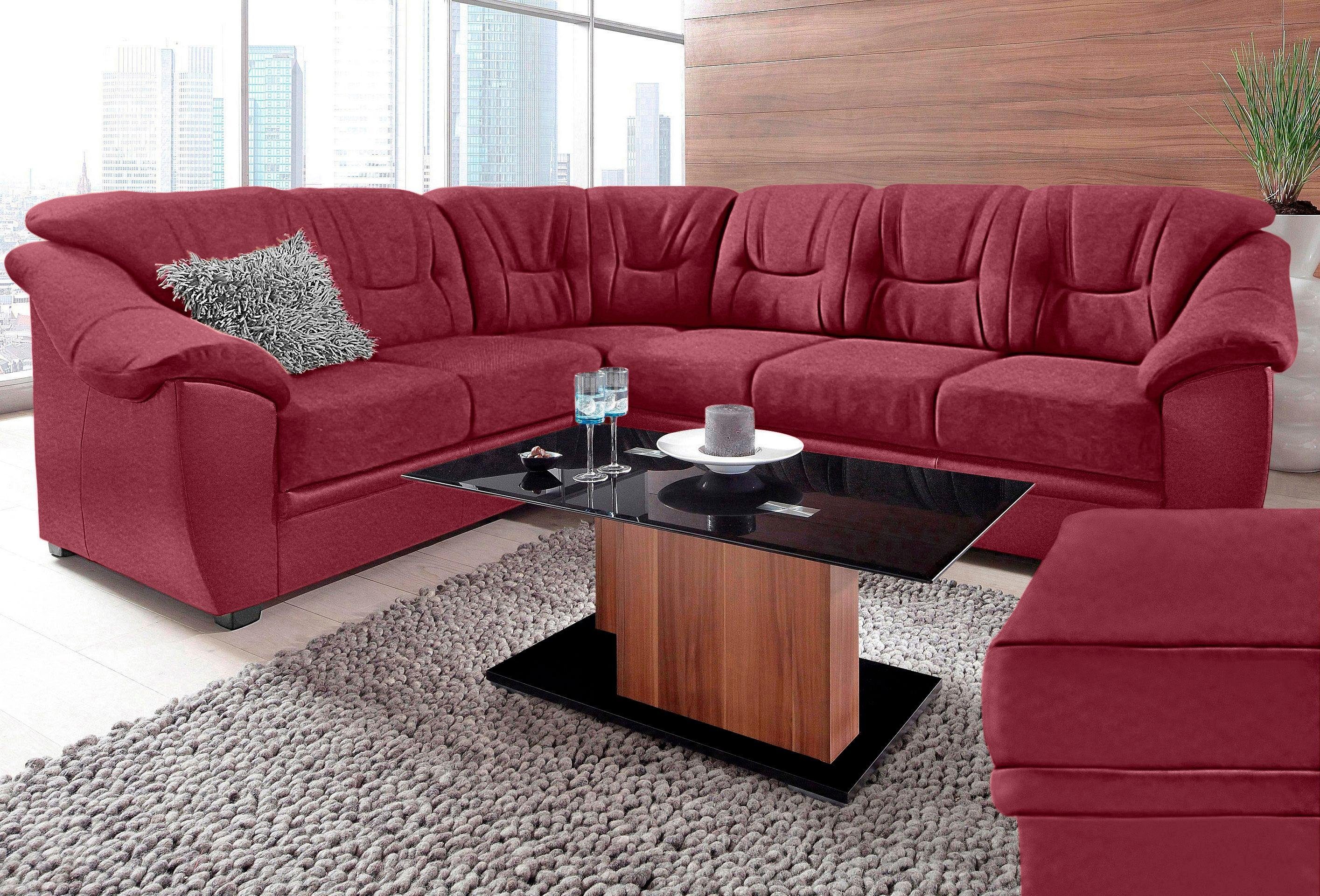 sit&more Ecksofa "Savona L-Form", wahlweise mit Bettfunktion, inklusive Fed günstig online kaufen