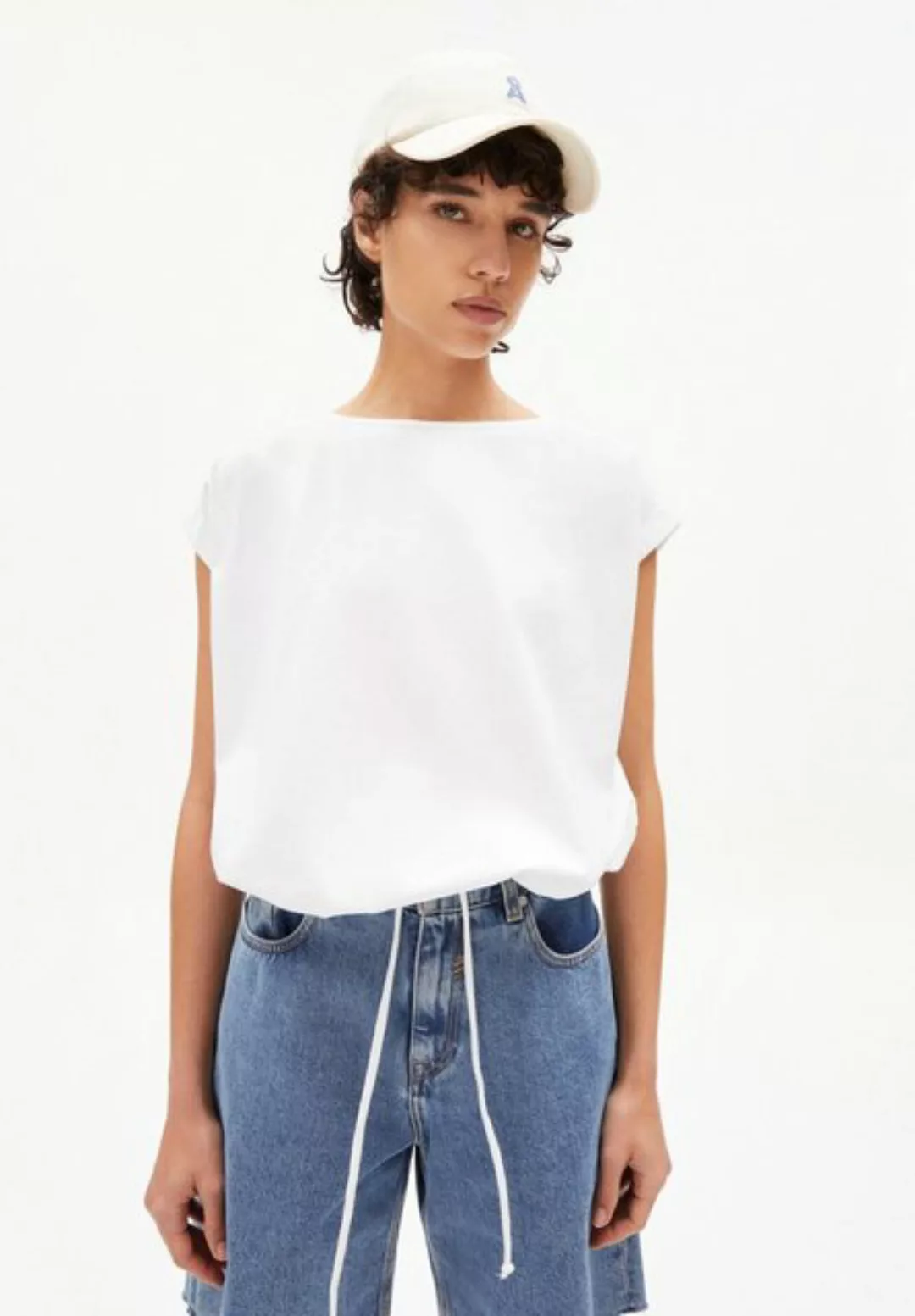 Malikaa - Damen T-shirt Aus Bio-baumwoll Mix günstig online kaufen