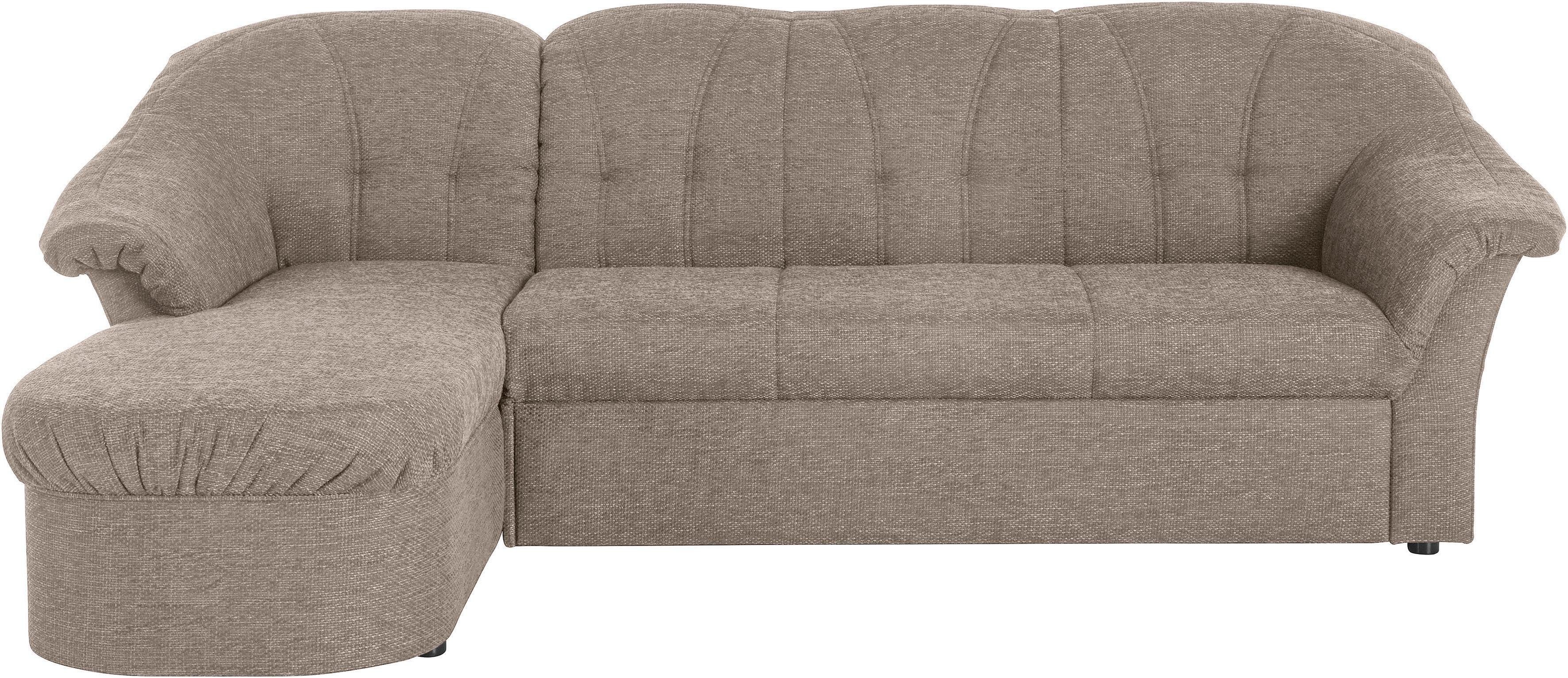 DOMO collection Ecksofa "Pegnitz L-Form", wahlweise mit Bettfunktion günstig online kaufen