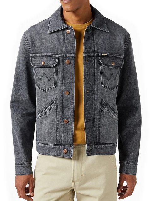 Wrangler Jeansjacke Regular Fit Denim Geknöpft - 124MJ MARSHALL günstig online kaufen