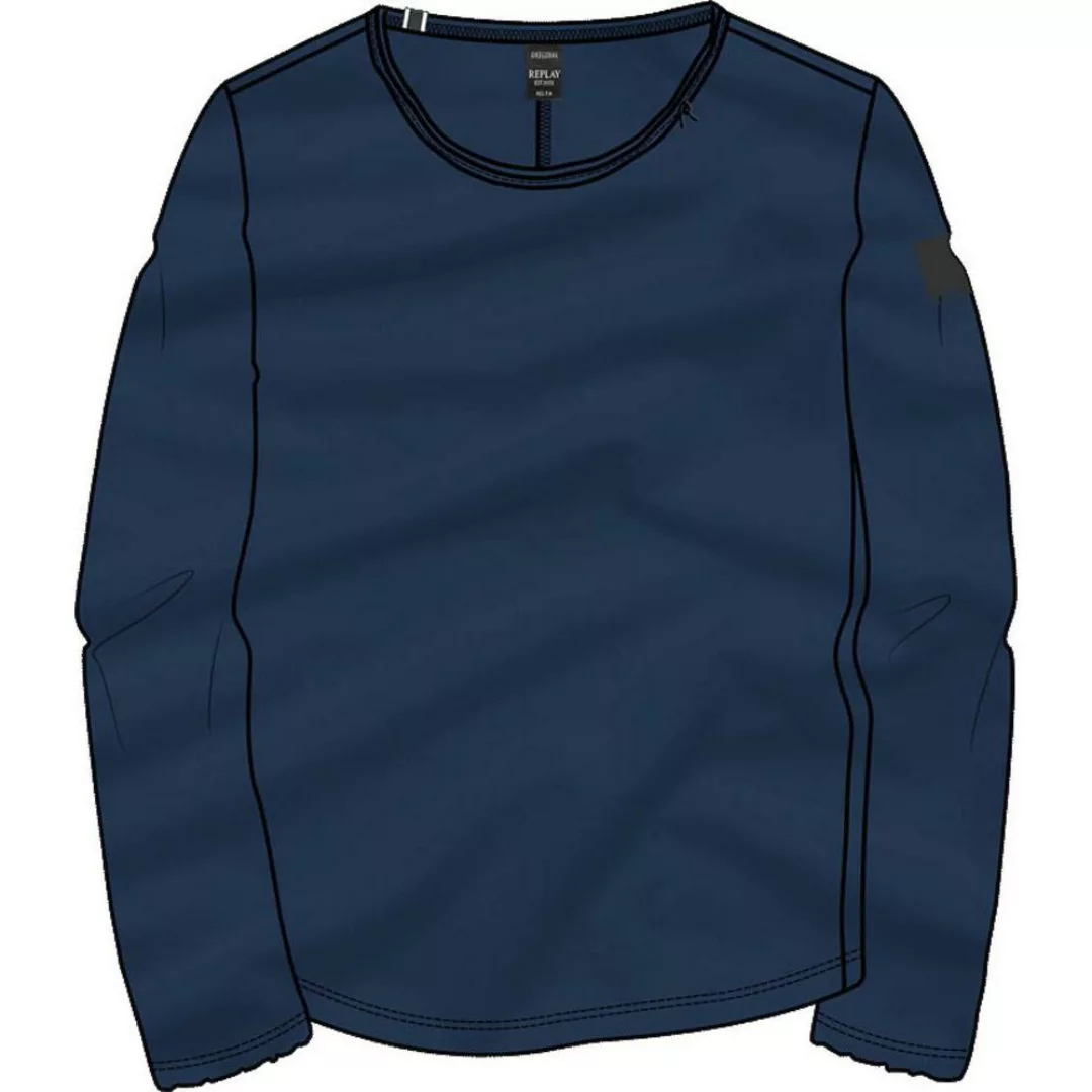 Replay M3592.000.2660 Langarm-t-shirt XS Midnight Blue günstig online kaufen