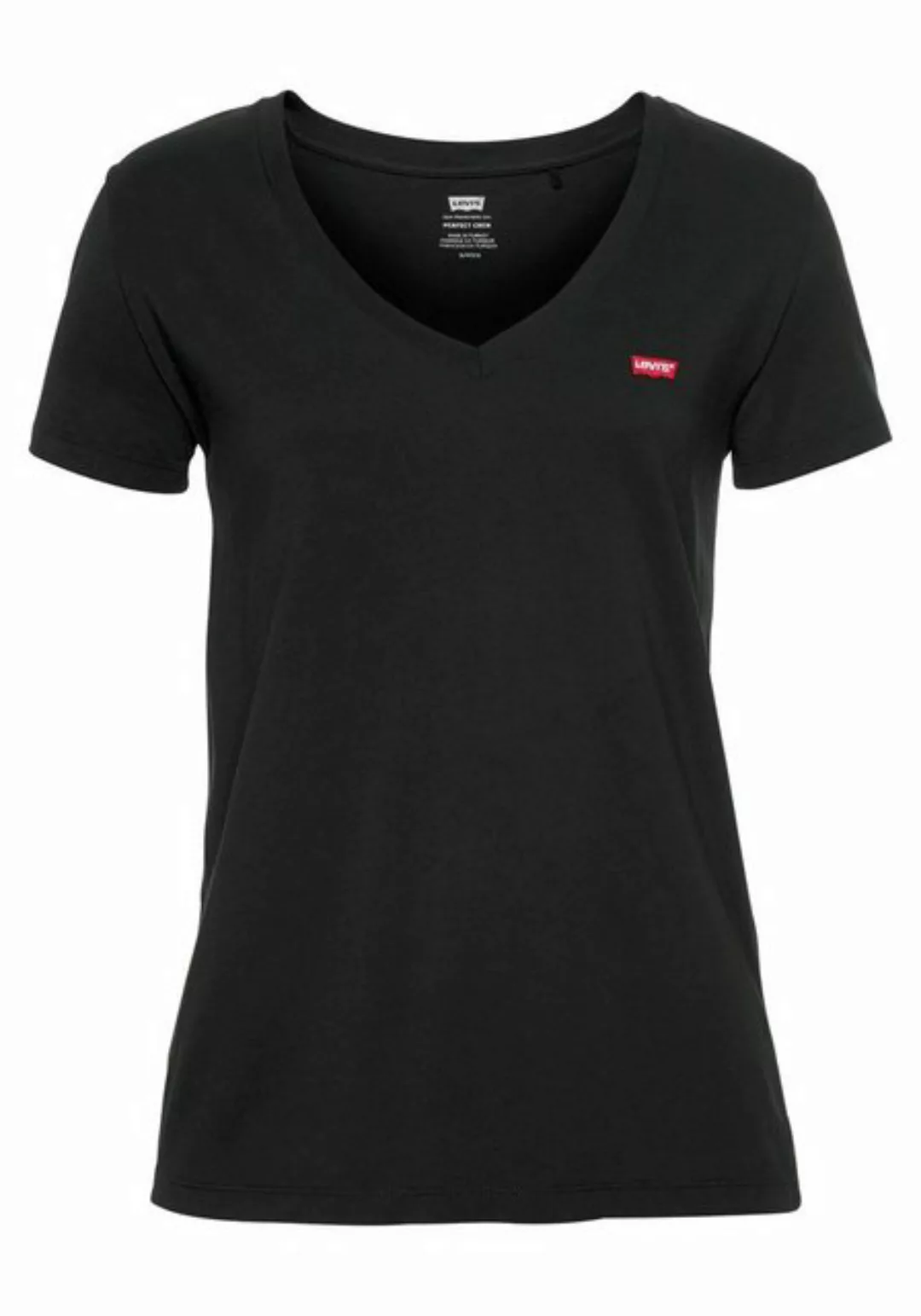 Levi's® V-Shirt Perfect Tee mit kleinem Batwing- Logo günstig online kaufen