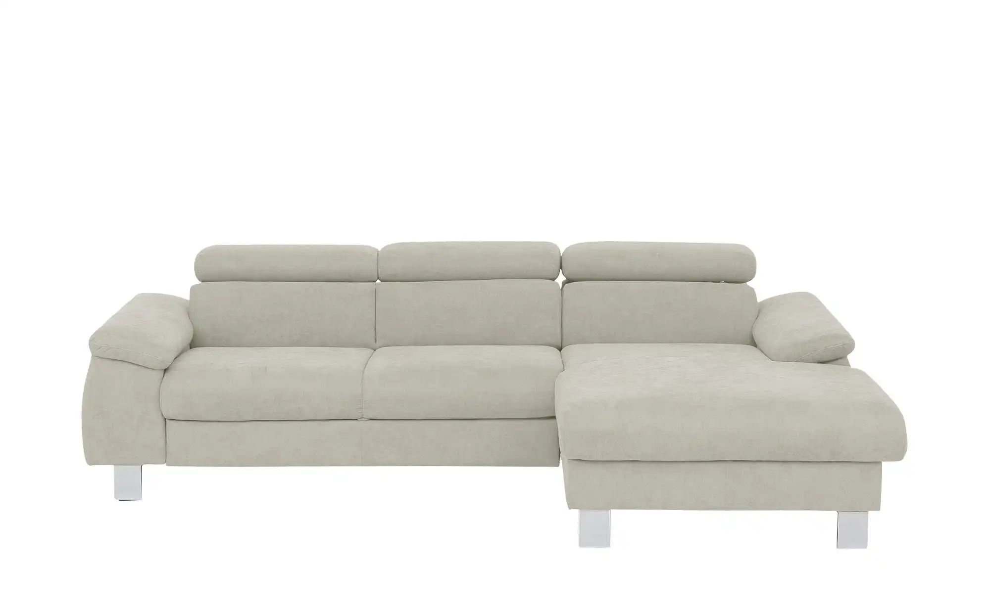 uno Ecksofa aus Velours Micky ¦ creme ¦ Maße (cm): B: 244 H: 72 T: 166 Pols günstig online kaufen