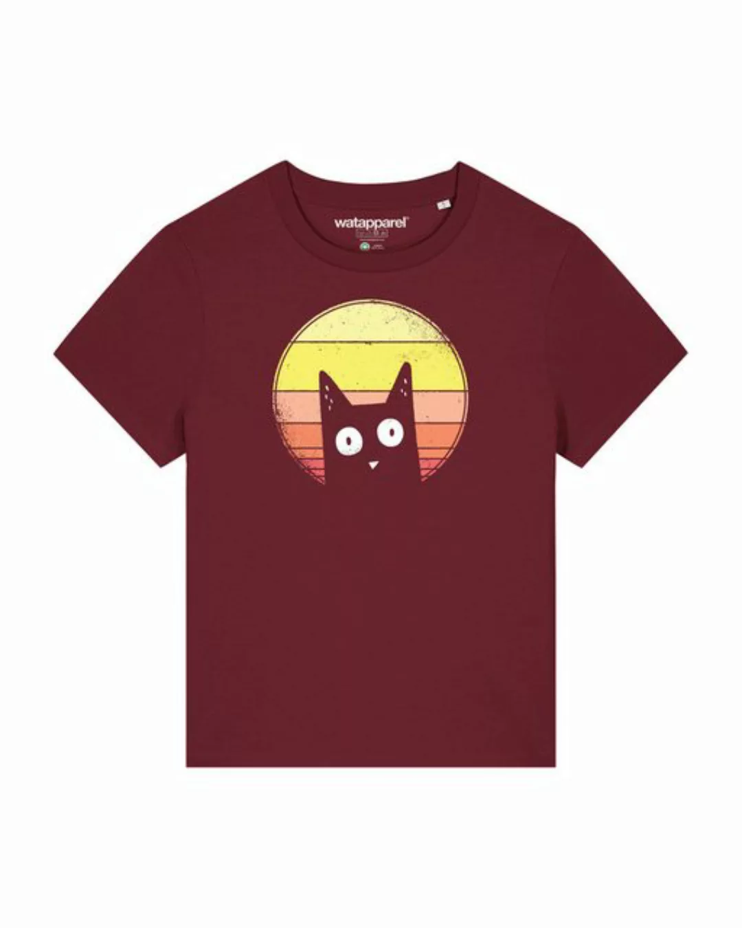wat? Apparel Print-Shirt Sunset Cat (1-tlg) günstig online kaufen