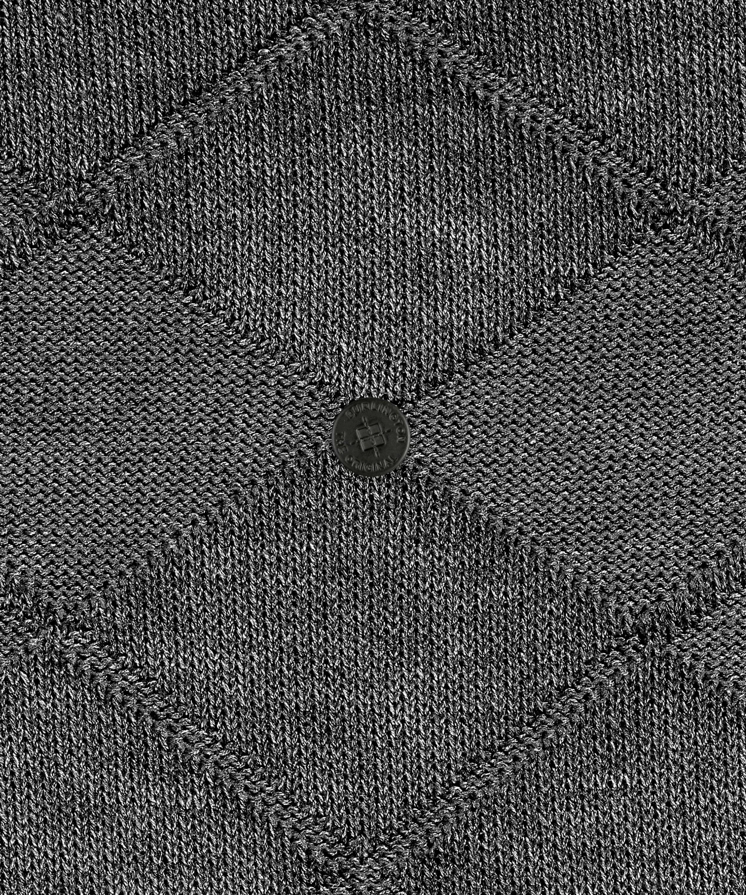 Burlington Black Rhomb Herren Socken, 40-46, Grau, Struktur, Baumwolle, 210 günstig online kaufen