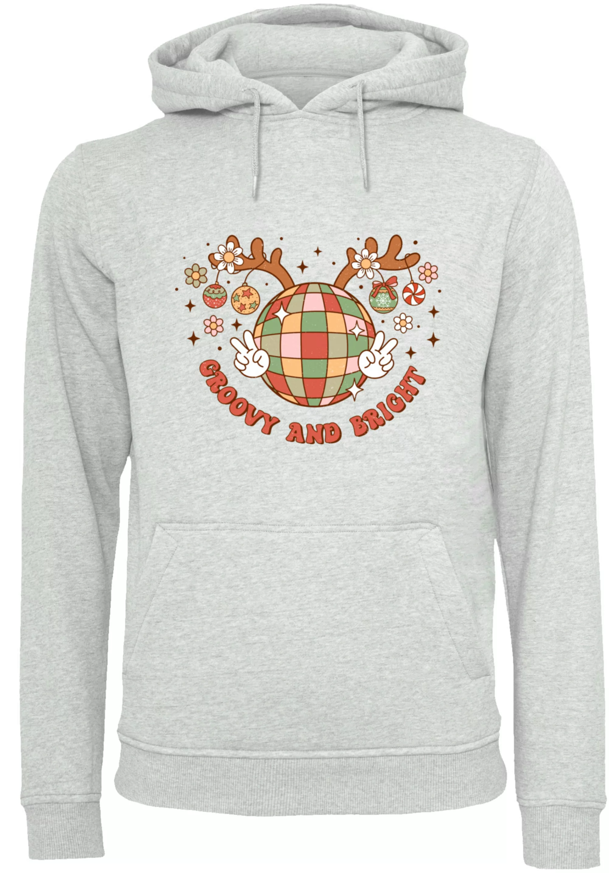 F4NT4STIC Kapuzenpullover "Groovy And Bright Christmas Disco Deer", Premium günstig online kaufen