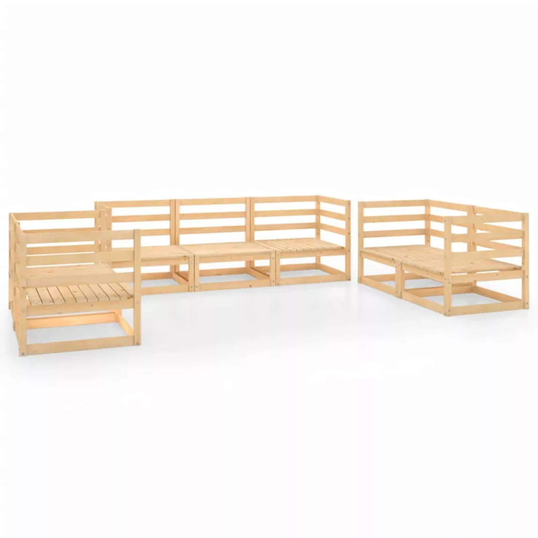 7-tlg. Garten-lounge-set Massivholz Kiefer günstig online kaufen