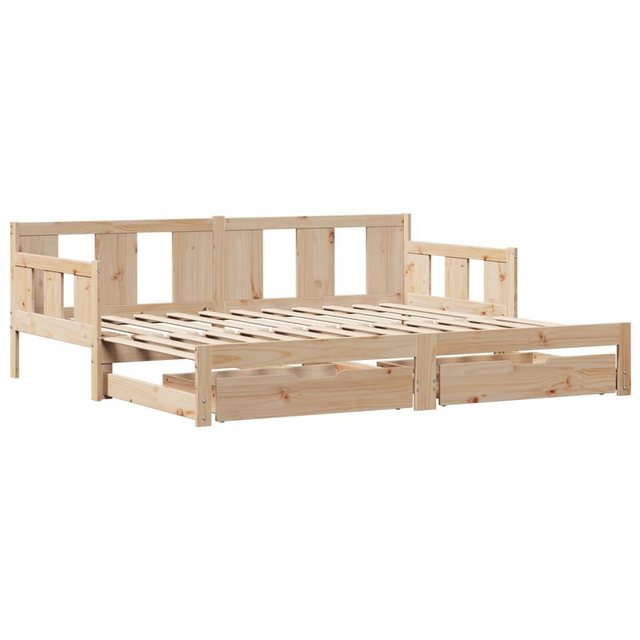 vidaXL Bett Tagesbett Ausziehbar mit Schubladen 80x200 cm Massivholz Kiefer günstig online kaufen