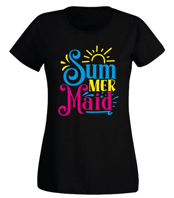 G-graphics T-Shirt Damen T-Shirt - SumMerMaid Slim-fit-Shirt, mit Frontprin günstig online kaufen
