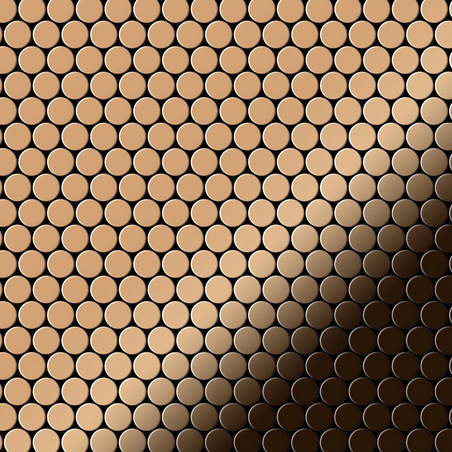 ALLOY Mosaik Fliese Massiv Metall Titan Hochglänzend Kupfer 1,6mm Stark Pen günstig online kaufen