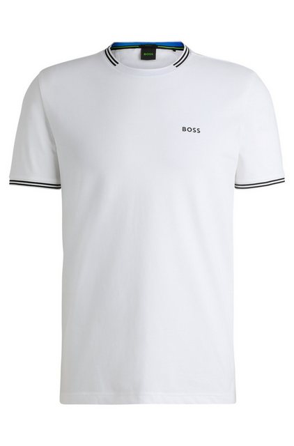 BOSS GREEN T-Shirt "Taul", mit kontrastfarbenen Streifendetails günstig online kaufen