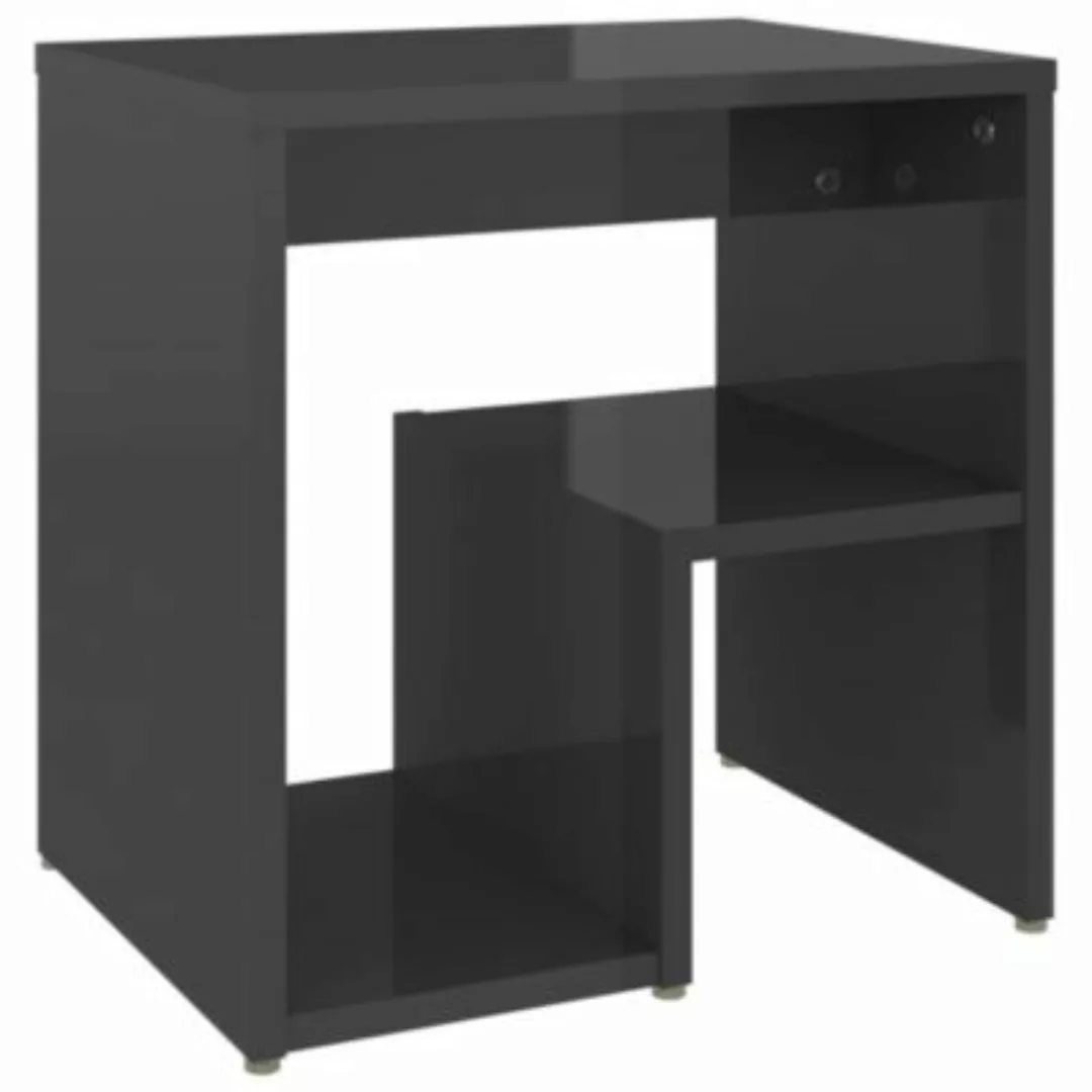 Nachttisch Hochglanz-grau 40x30x40 Cm Spanplatte günstig online kaufen