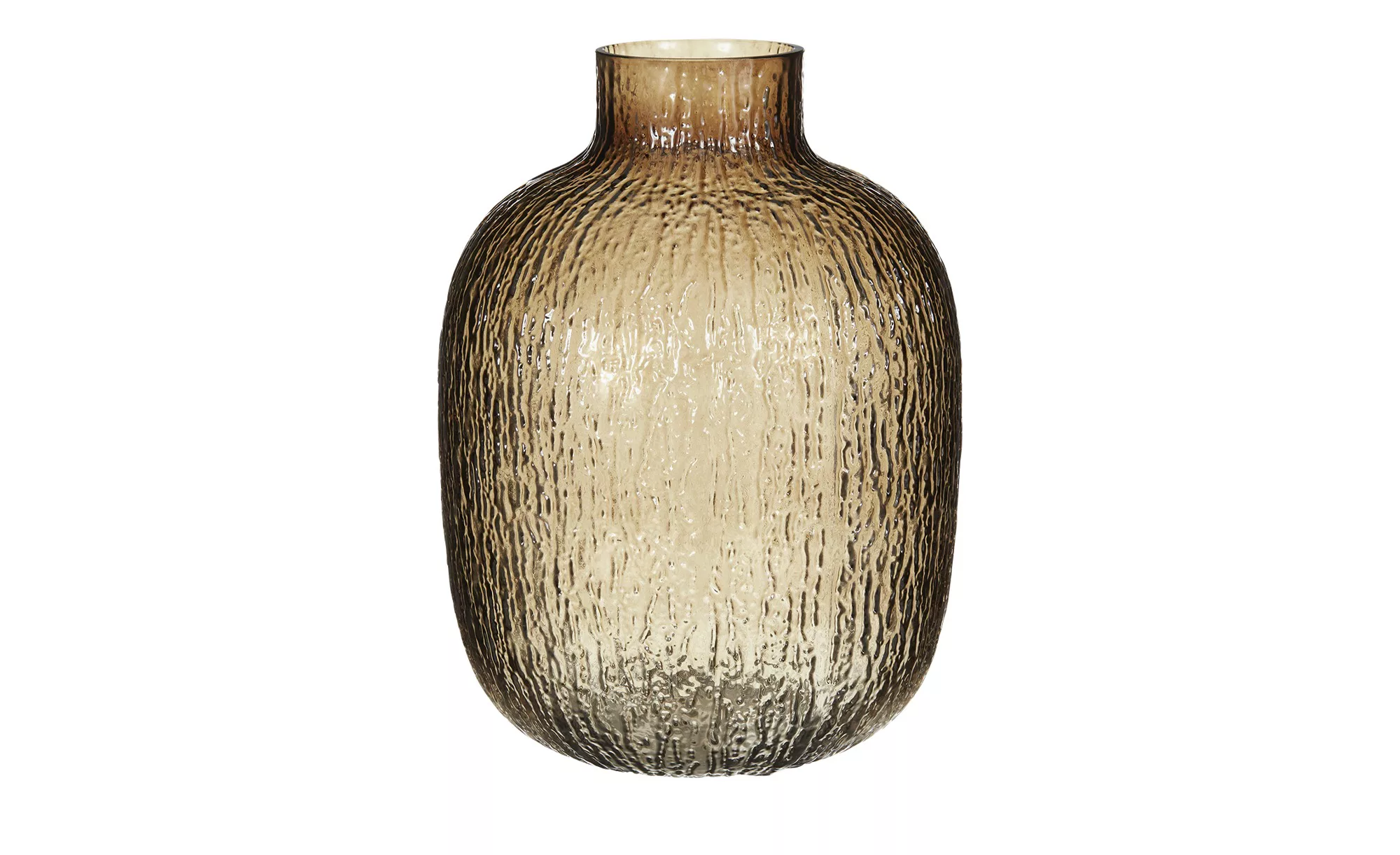 Vase ¦ braun ¦ Glas  ¦ Maße (cm): H: 27  Ø: 20 Accessoires > Vasen - Höffne günstig online kaufen