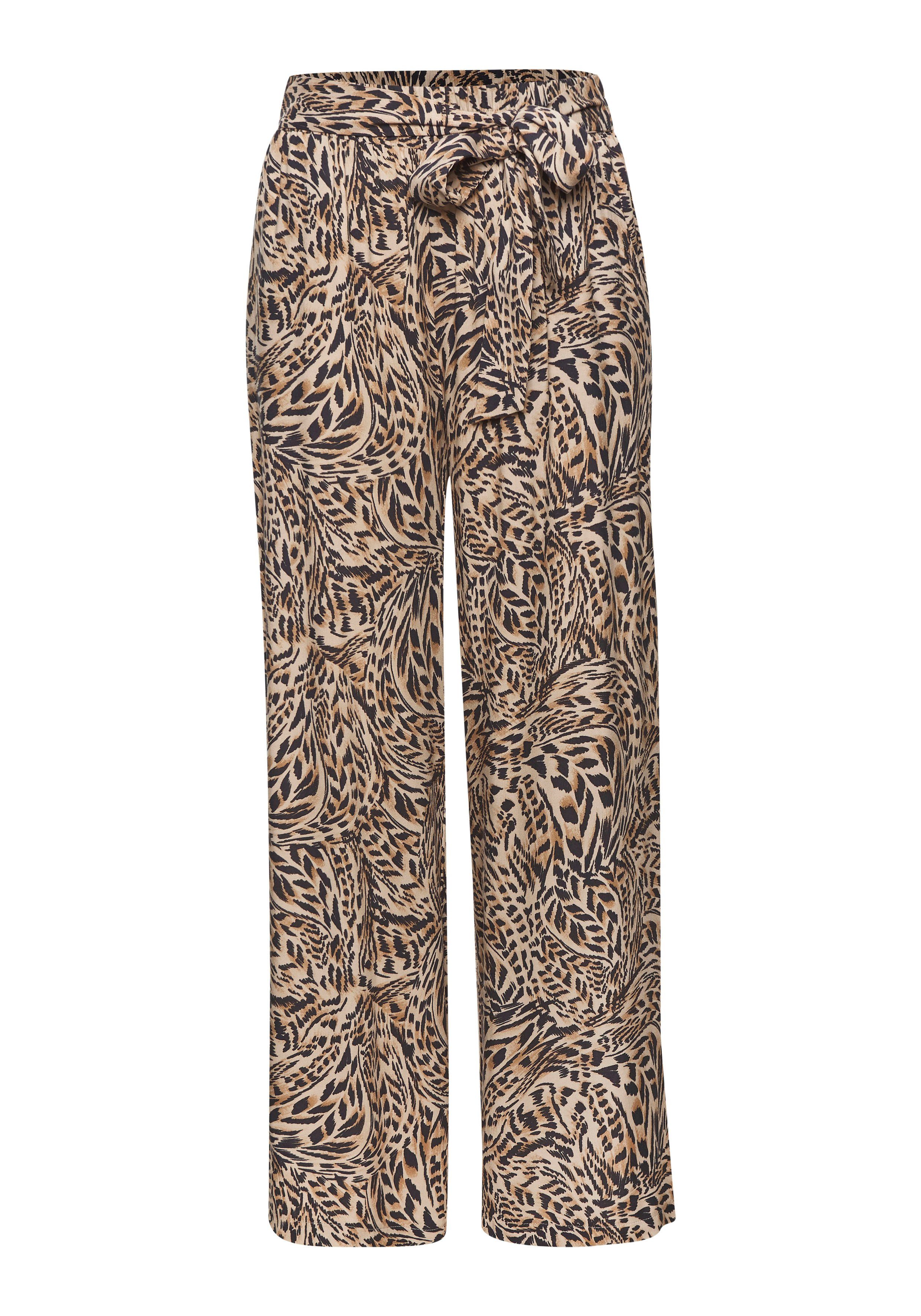 Buffalo Palazzohose, aus gewebter Viskose, Stoffhose mit Taschen und Gürtel günstig online kaufen