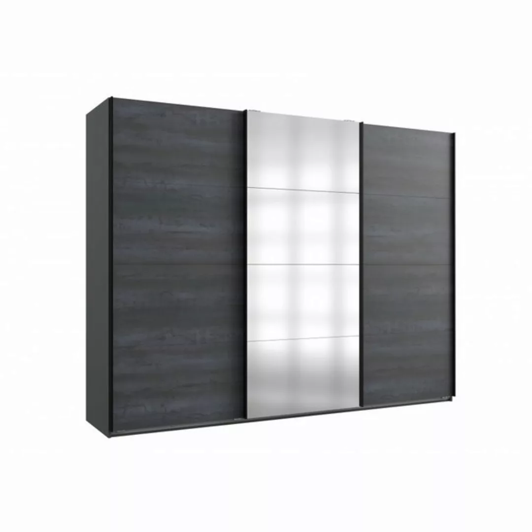 Schwebetürenschrank 3-trg 270cm inkl Spiegel MANCHESTER von Wimex Graphit / günstig online kaufen