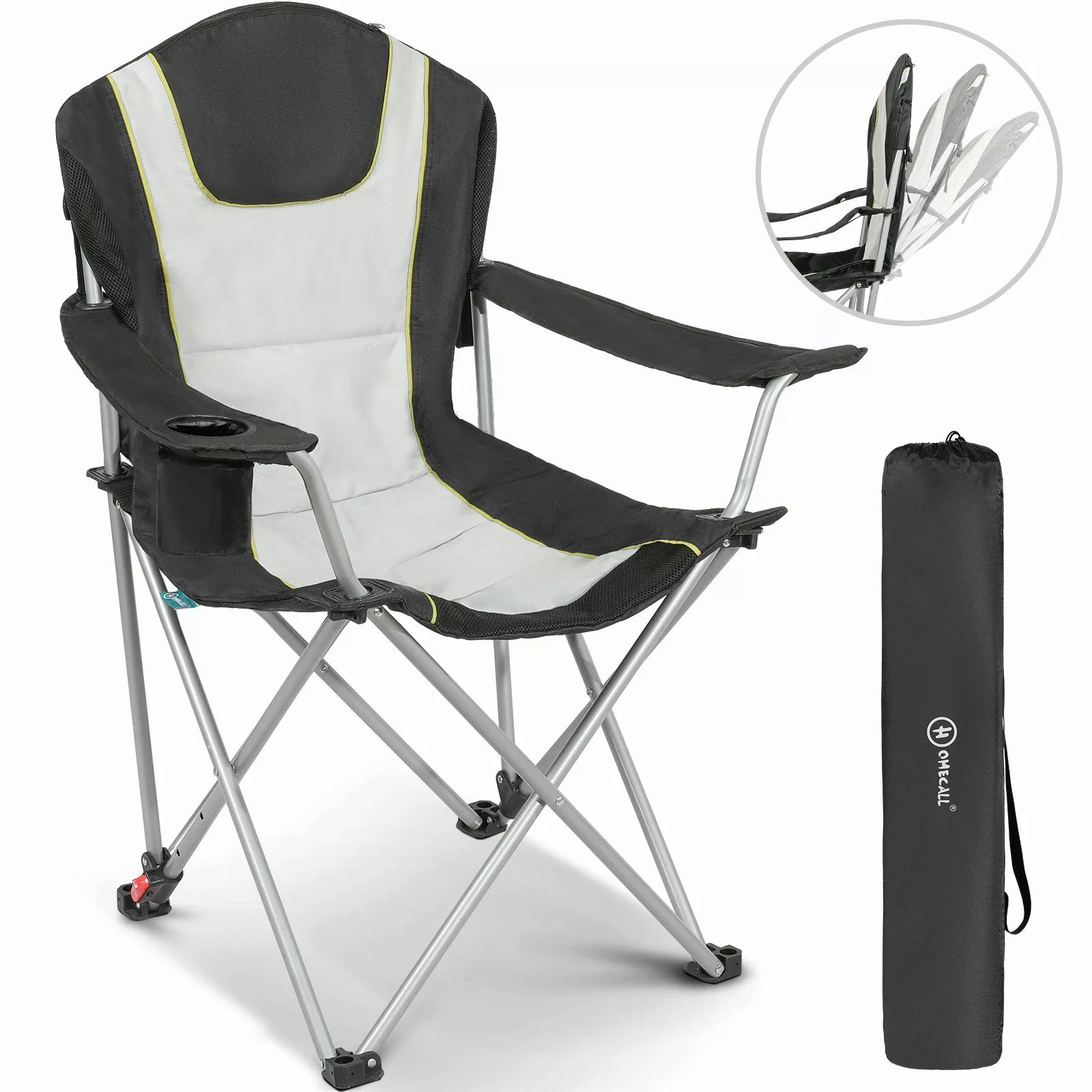 HOMECALL Campingstuhl Anglerstuhl Flatsessel Klappbar Liegestuhl günstig online kaufen