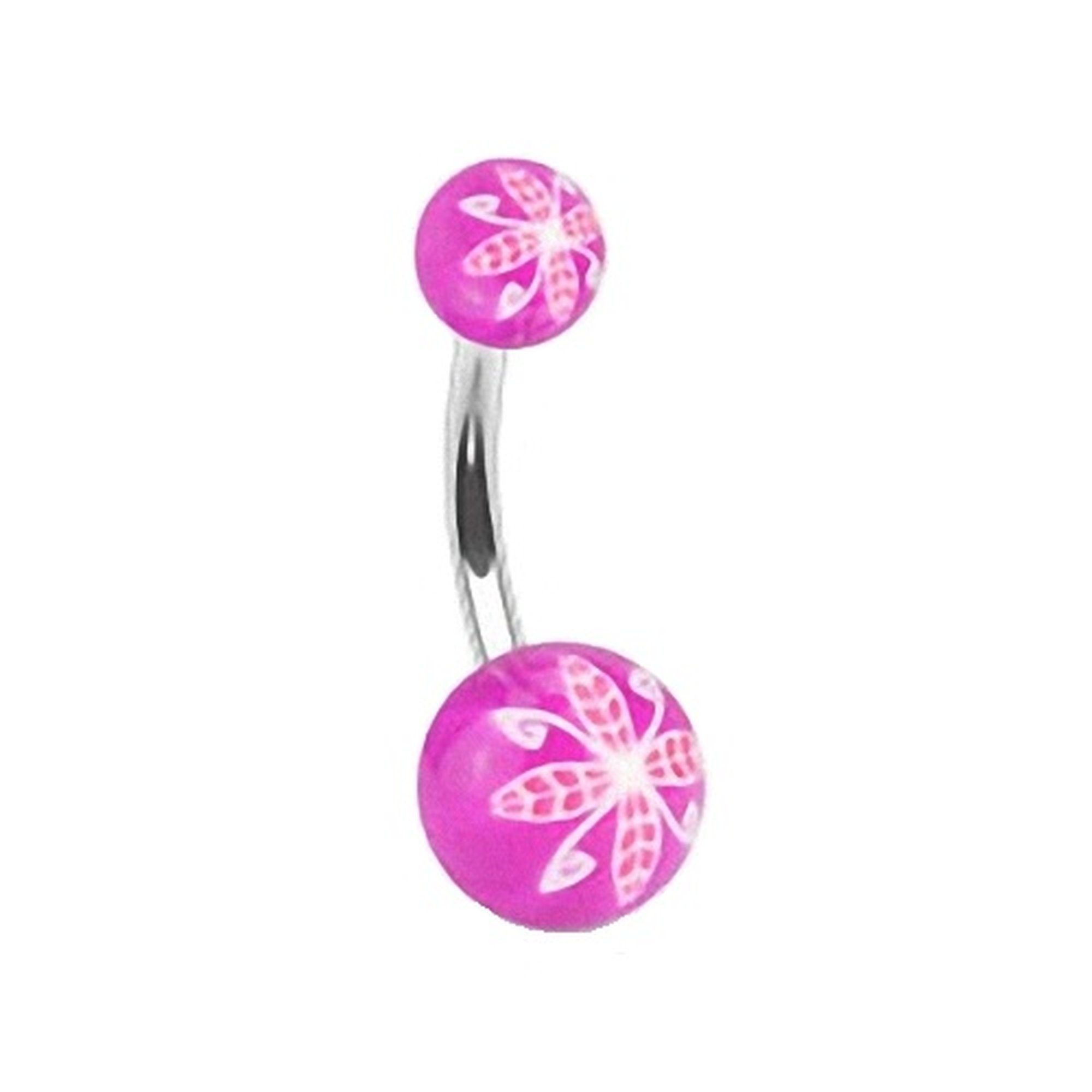 Taffstyle Bauchnabelpiercing Piercing Edelstahl UV Kugel günstig online kaufen
