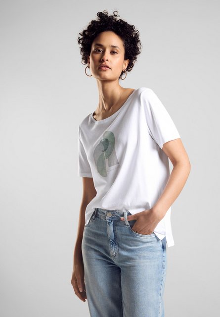 STREET ONE T-Shirt im soften Baumwoll-Mix günstig online kaufen