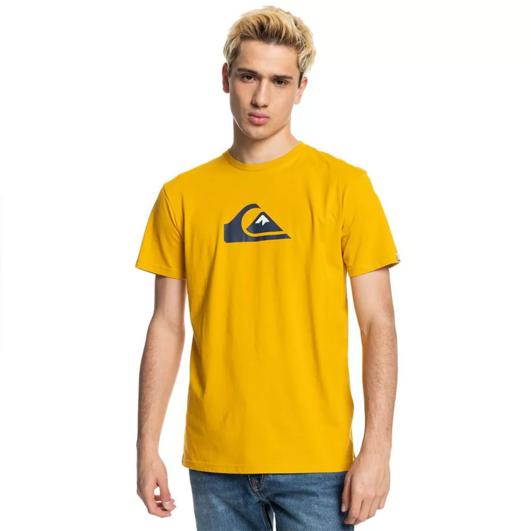 Quiksilver Comp Logo Kurzärmeliges T-shirt XS Nugget Gold günstig online kaufen