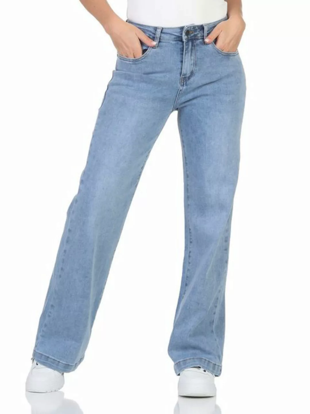 simaranda Schlagjeans Damen Jeans Schlag 321 L/40 Hellblau günstig online kaufen