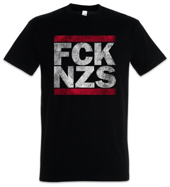 Urban Backwoods Print-Shirt FCK NZS Herren T-Shirt Anti Nazis Fun Shirt Coe günstig online kaufen