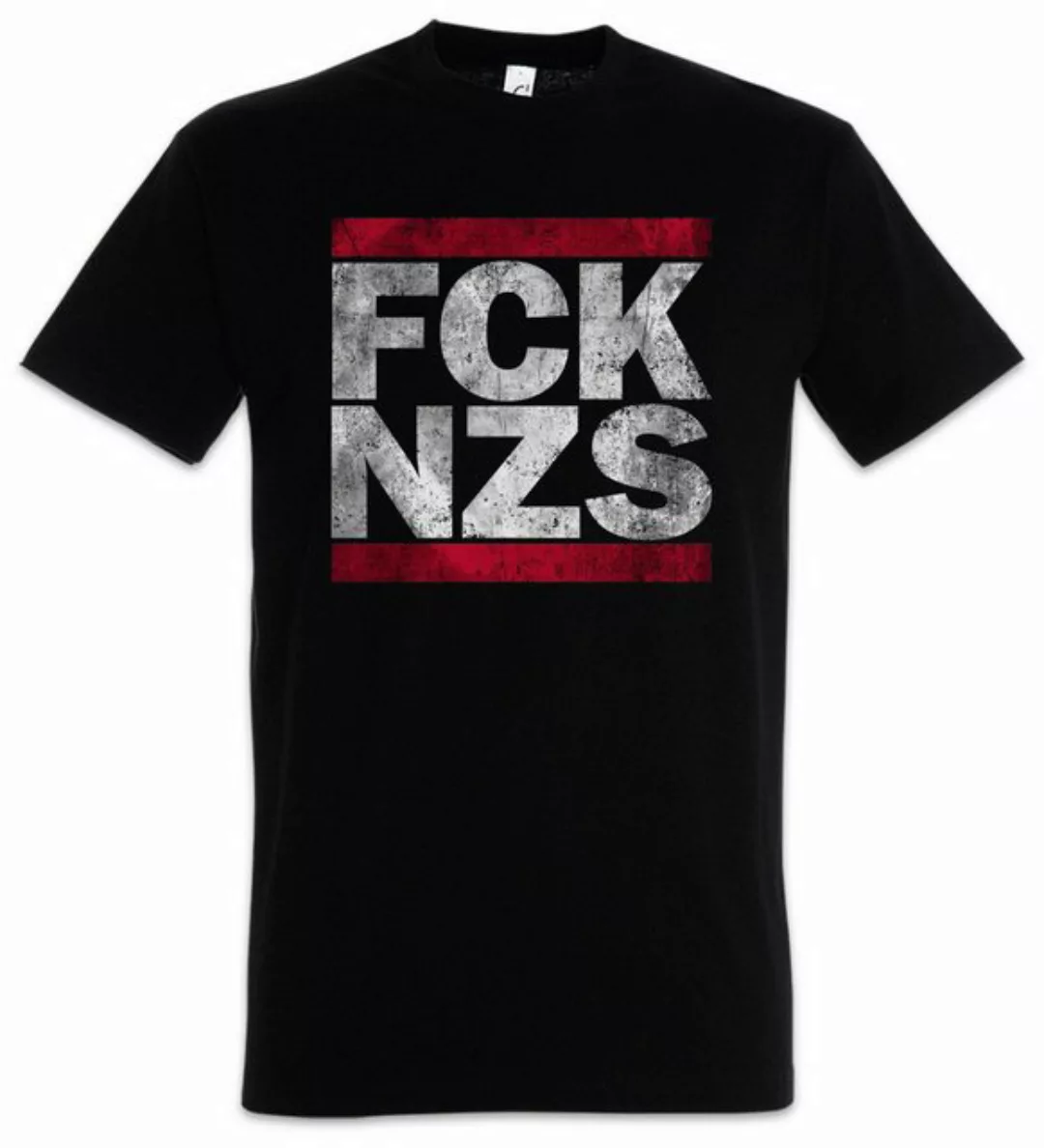 Urban Backwoods Print-Shirt FCK NZS Herren T-Shirt Anti Nazis Fun Shirt Coe günstig online kaufen