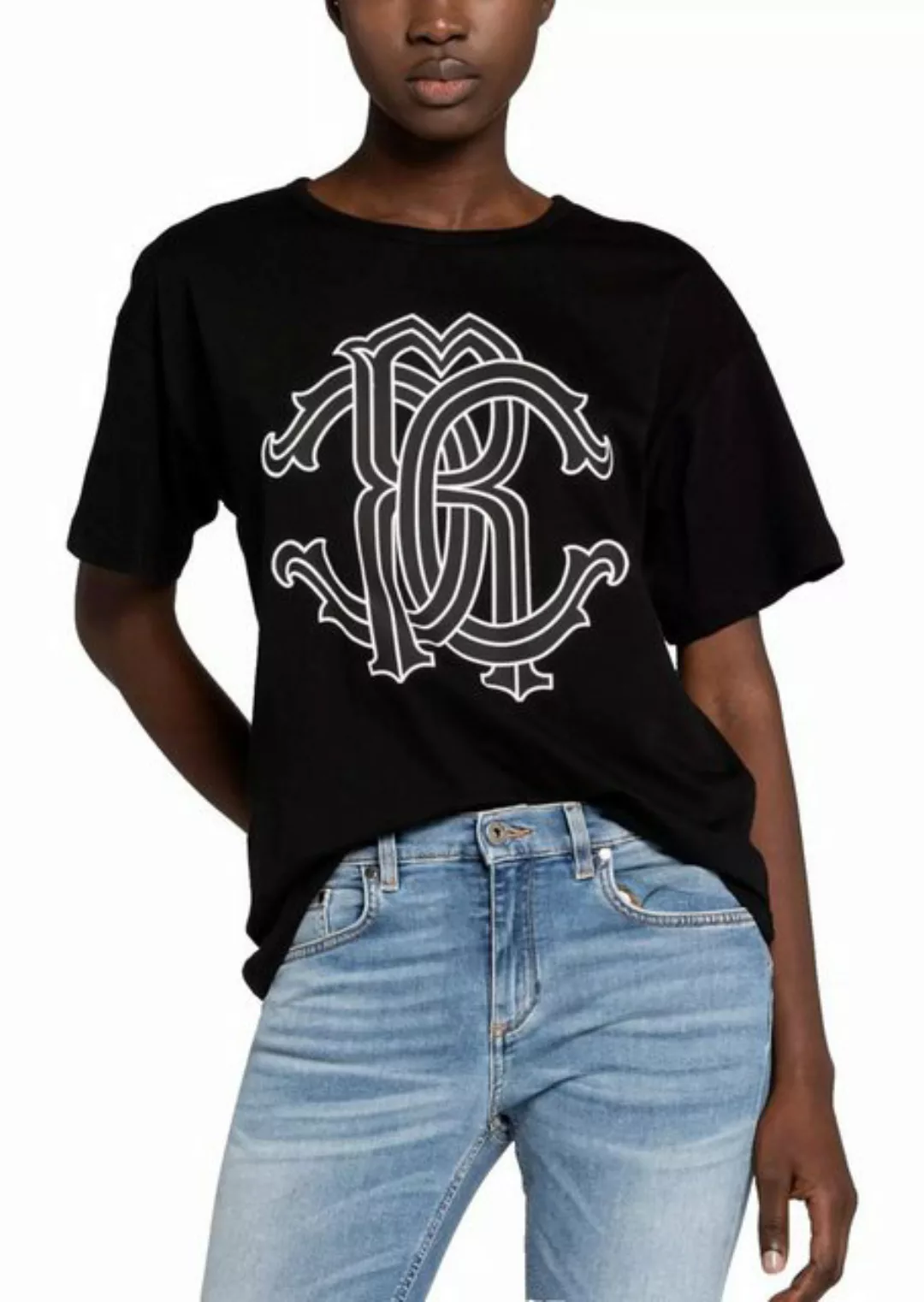 roberto cavalli T-Shirt Firenze RC Monogram Exklusive Hauptlinie auffällige günstig online kaufen